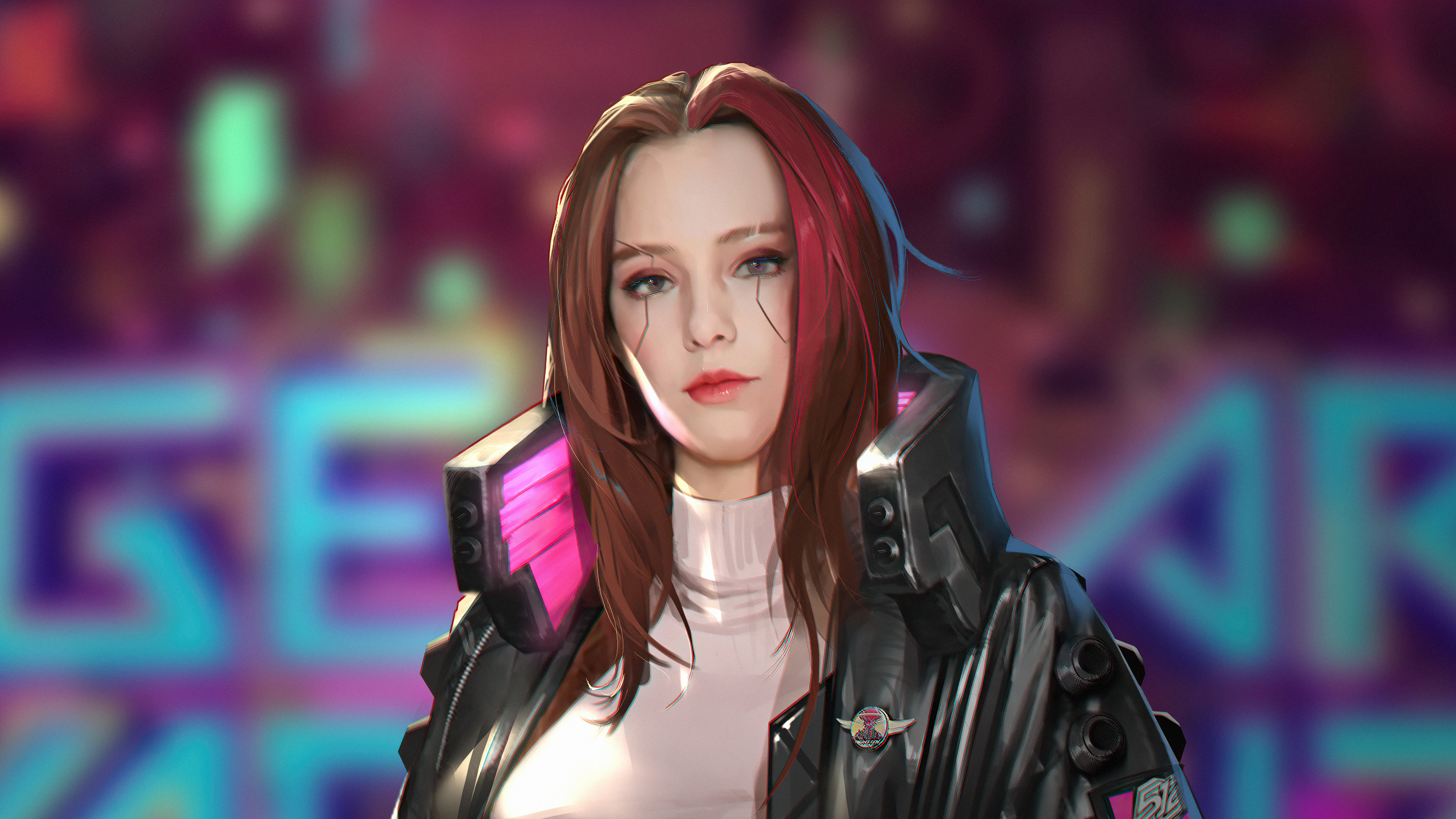 Download Cyberpunk Protagonist 8k Gaming Wallpaper