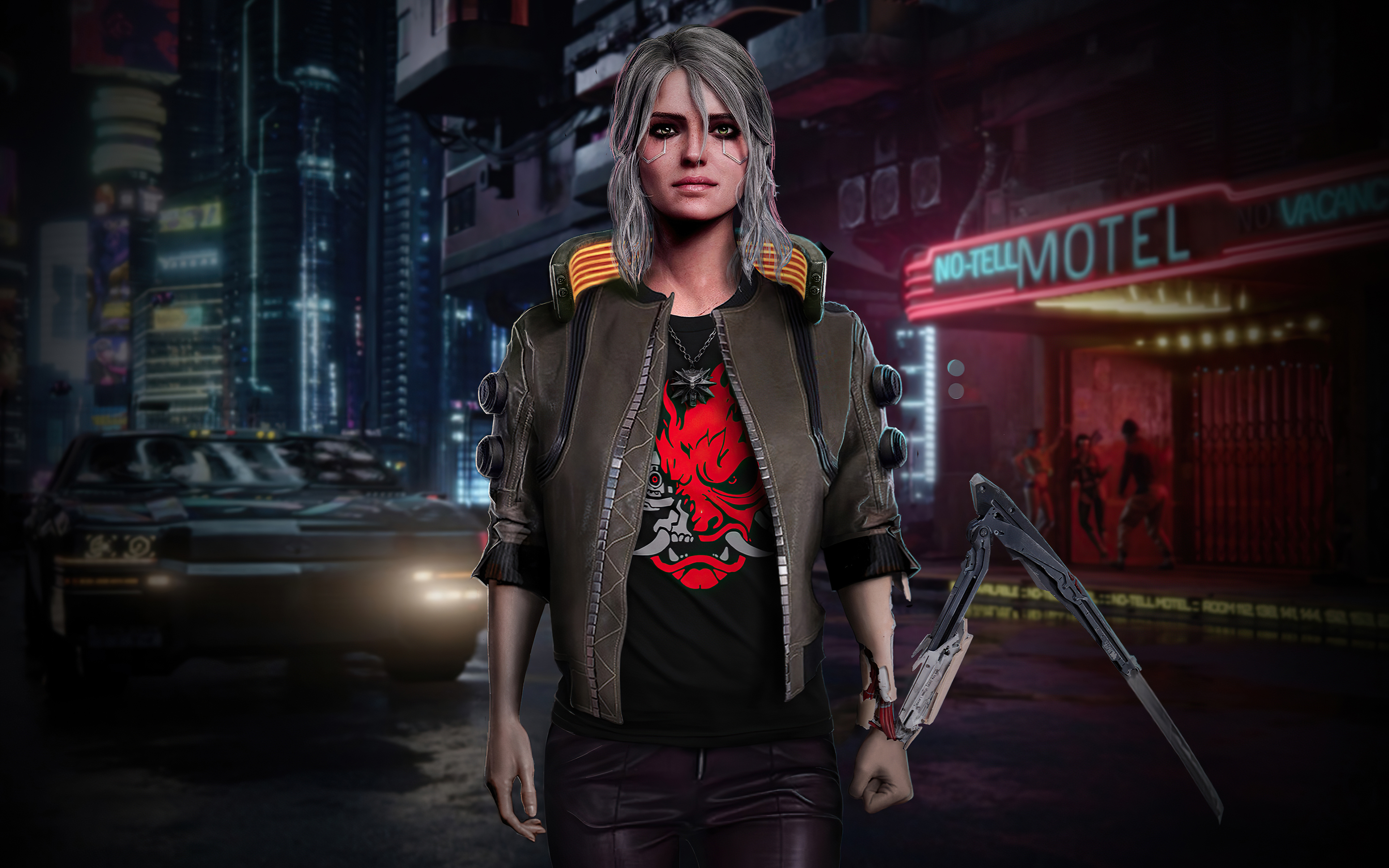 Cyberpunk 2077 Ciri Fan Art 4k Wallpaper,HD Games Wallpapers,4k