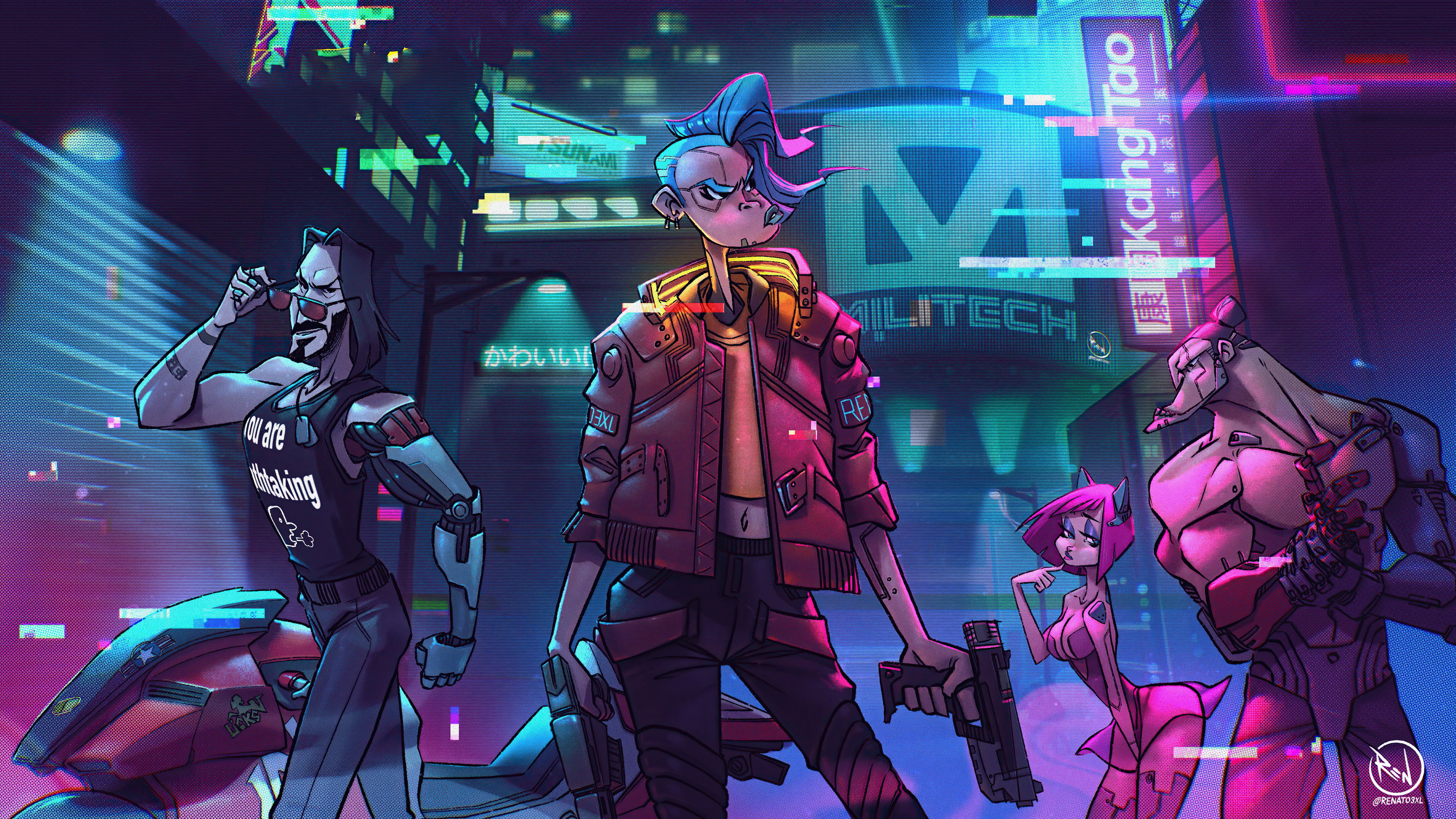 Cyberpunk 2077 4k New Illustration HD WALLPAPER - /s/Mate