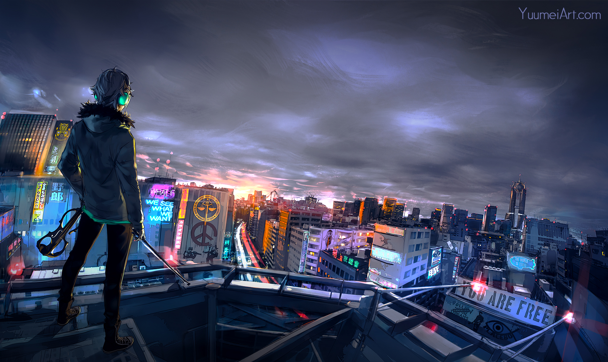 Cyberpunk City Future Digital Art Wallpaper,HD Artist Wallpapers,4k  Wallpapers,Images,Backgrounds,Photos and Pictures