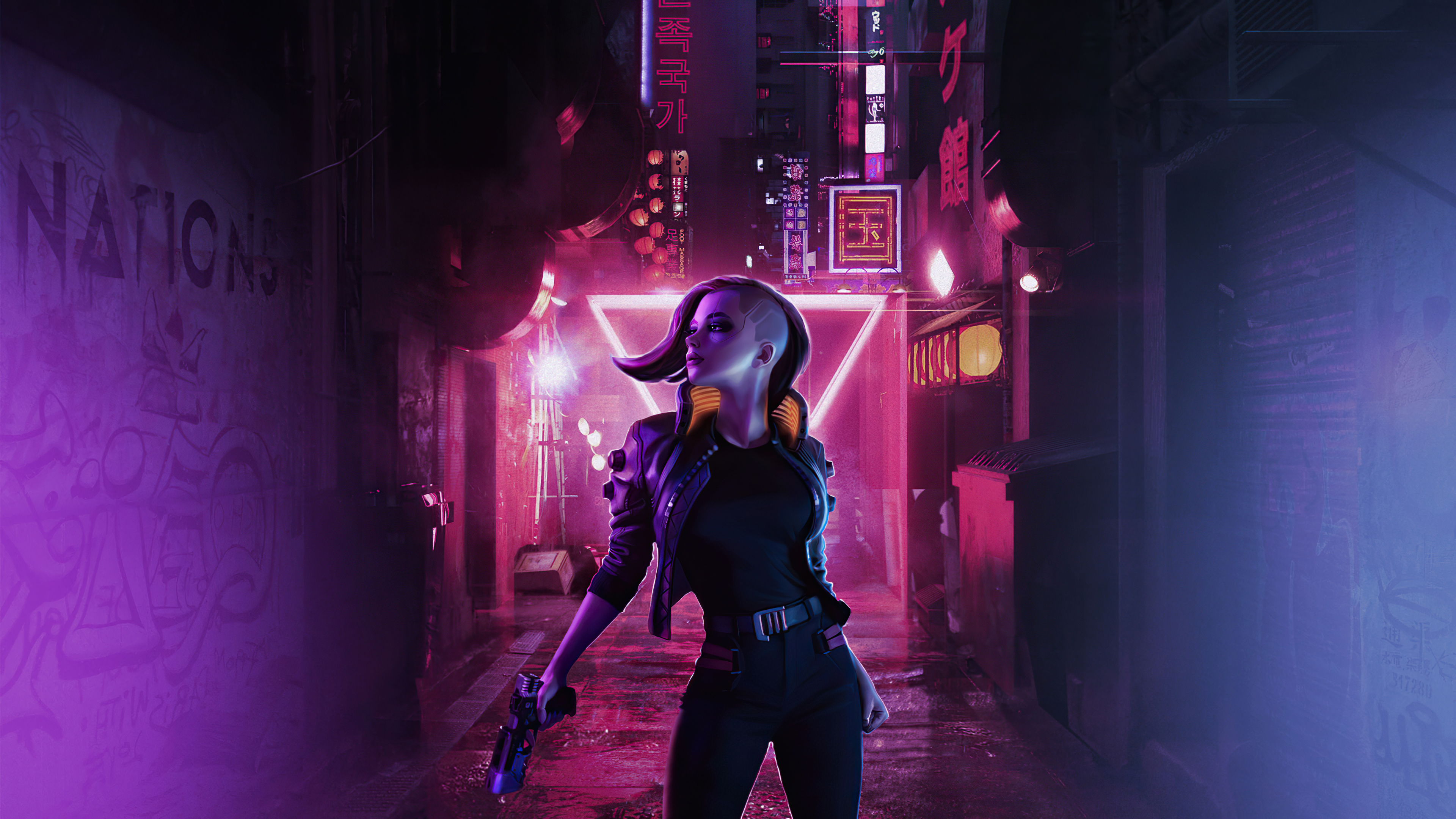 Cyberpunk Girl Wallpaper FREE DOWNLOAD #1 by Vilescythe94 on