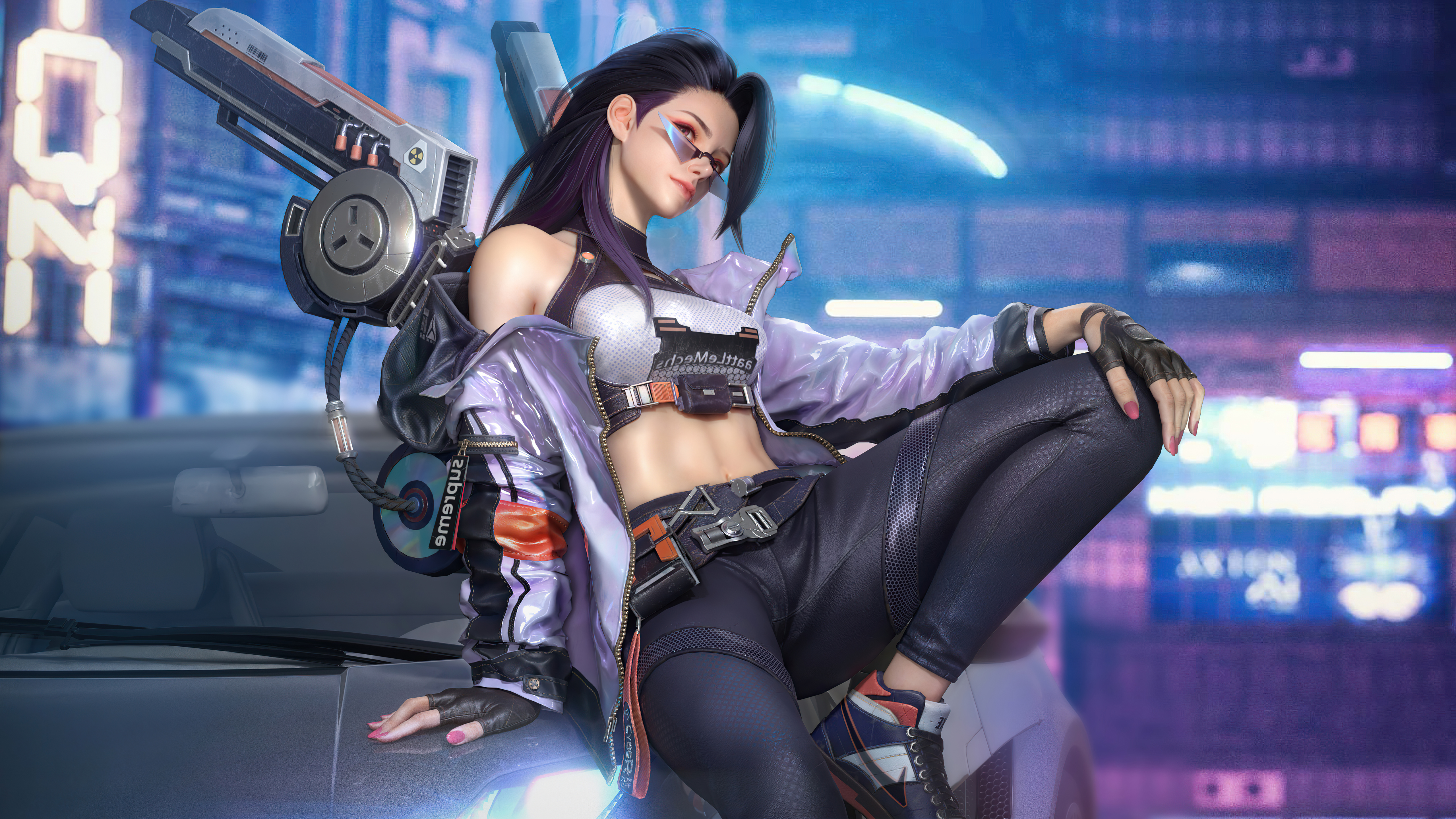 Cyberpunk Girl Art Wallpapers - Wallpaper Cave