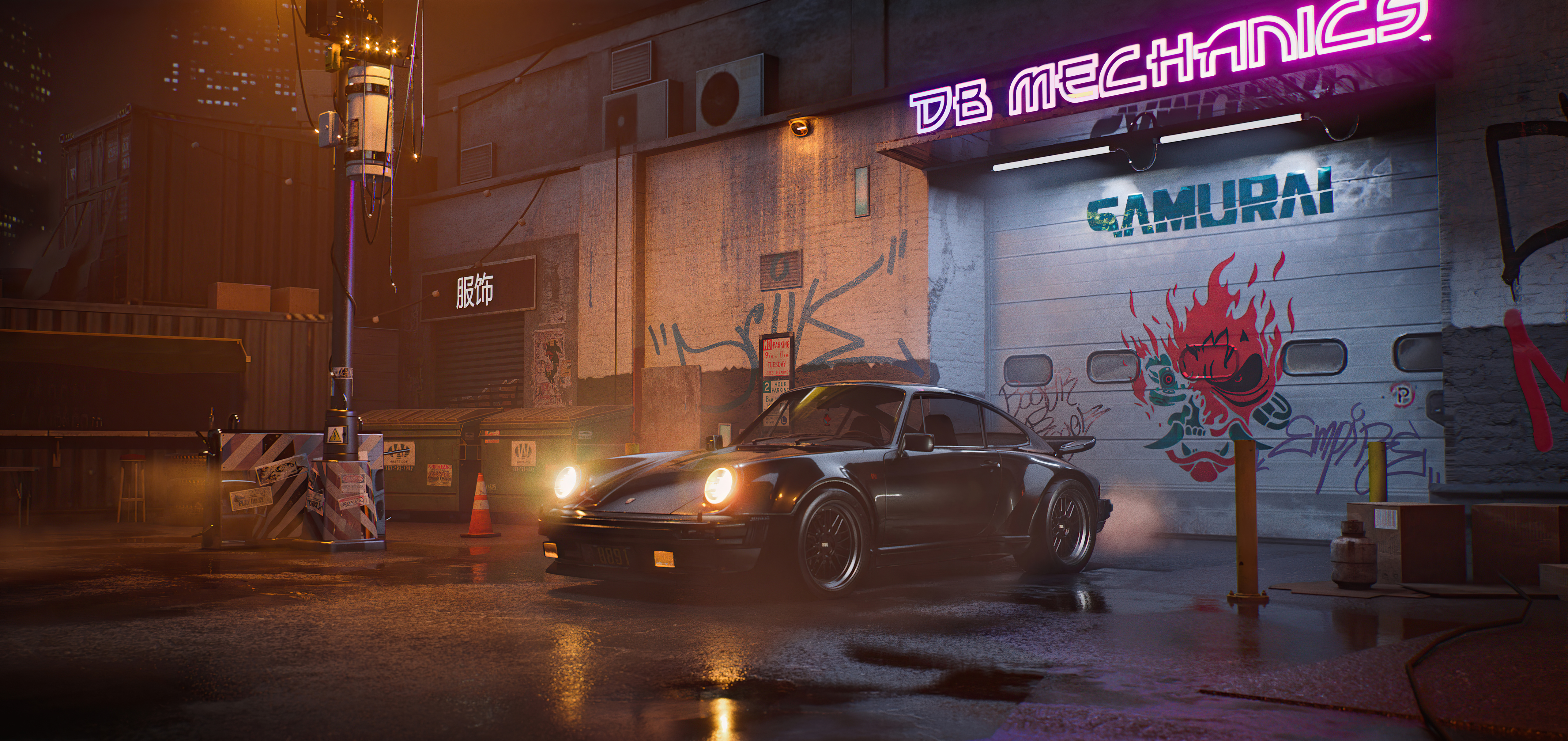 Car Porsche 4K HD Cyberpunk 2077 Wallpapers, HD Wallpapers