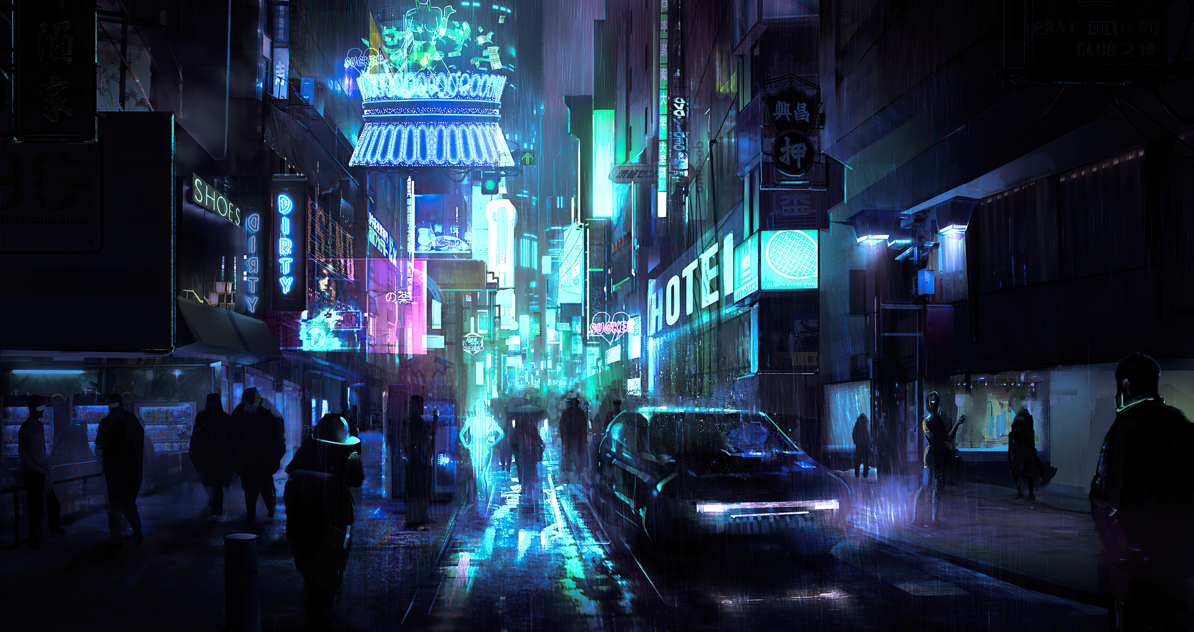 1920x1080 Cyberpunk City Night View 4k Laptop Full HD 1080P ,HD 4k  Wallpapers,Images,Backgrounds,Photos and Pictures