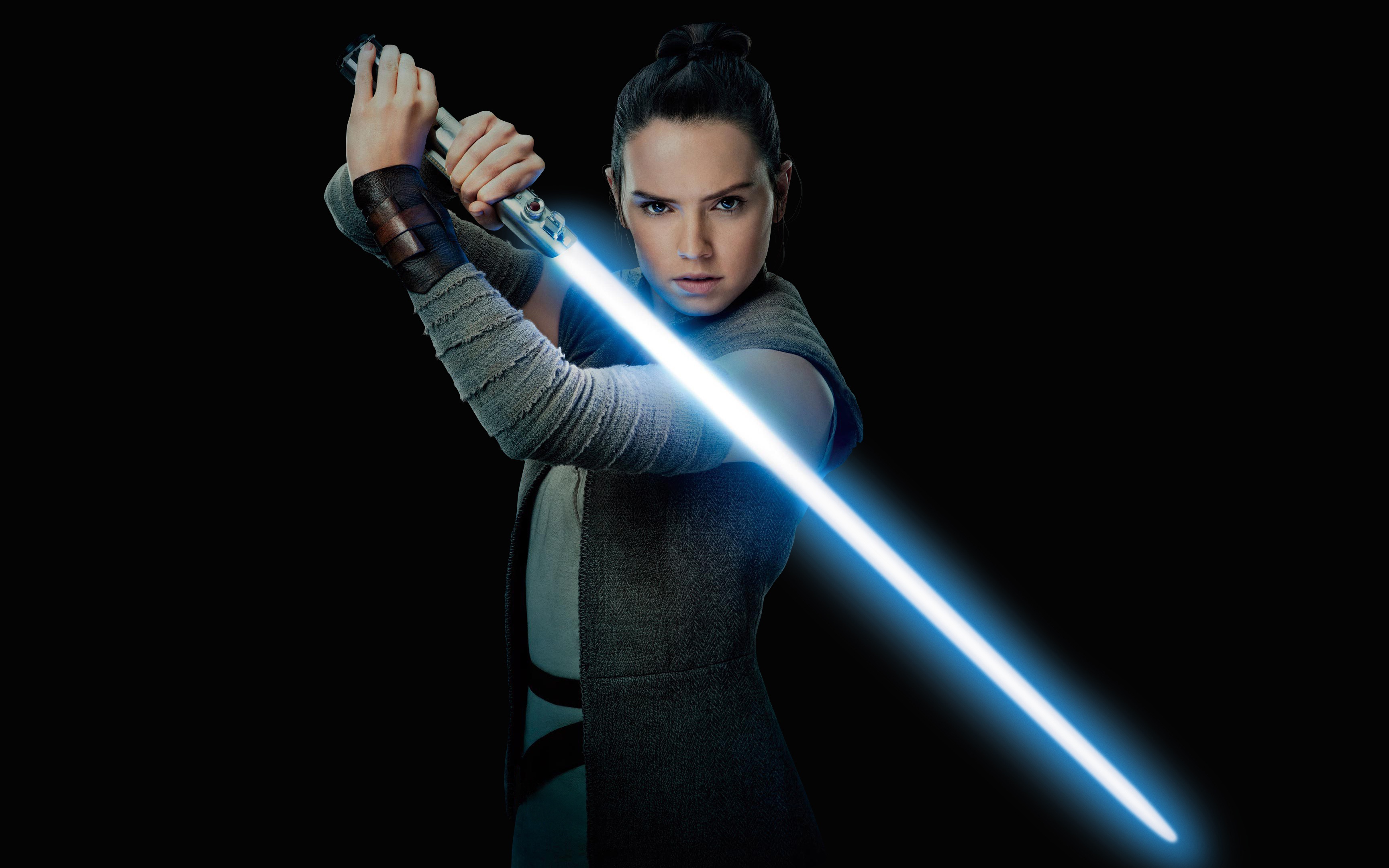 Daisy Ridley As Rey Star Wars In The Last Jedi 4k Wallpaper Hd Movies Wallpapers 4k Wallpapers