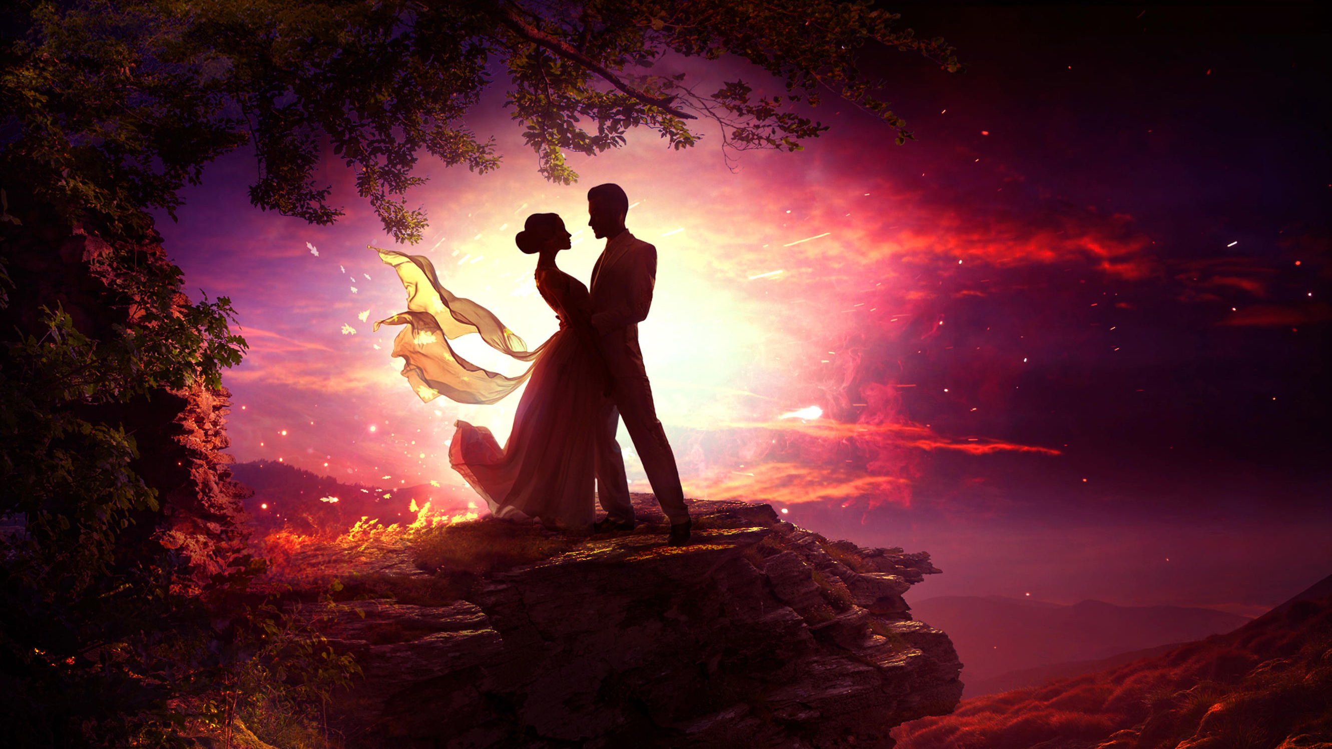 1920x1080 Dancing Couple In Moonlight Laptop Full HD 1080P HD 4k Wallpapers,  Images, Backgrounds, Photos and Pictures