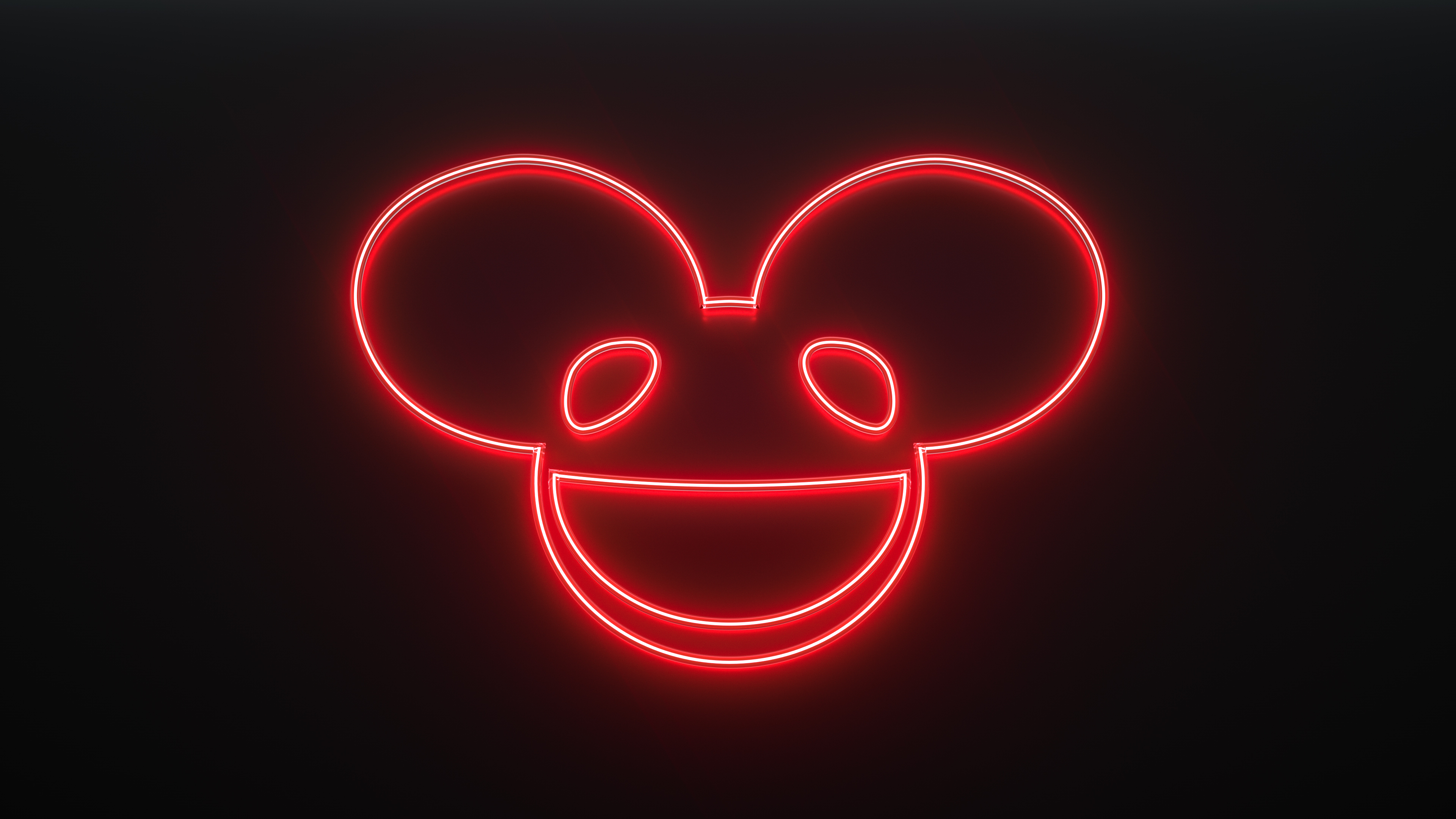 Deadmau5 Neon Logo 4k, HD Music, 4k