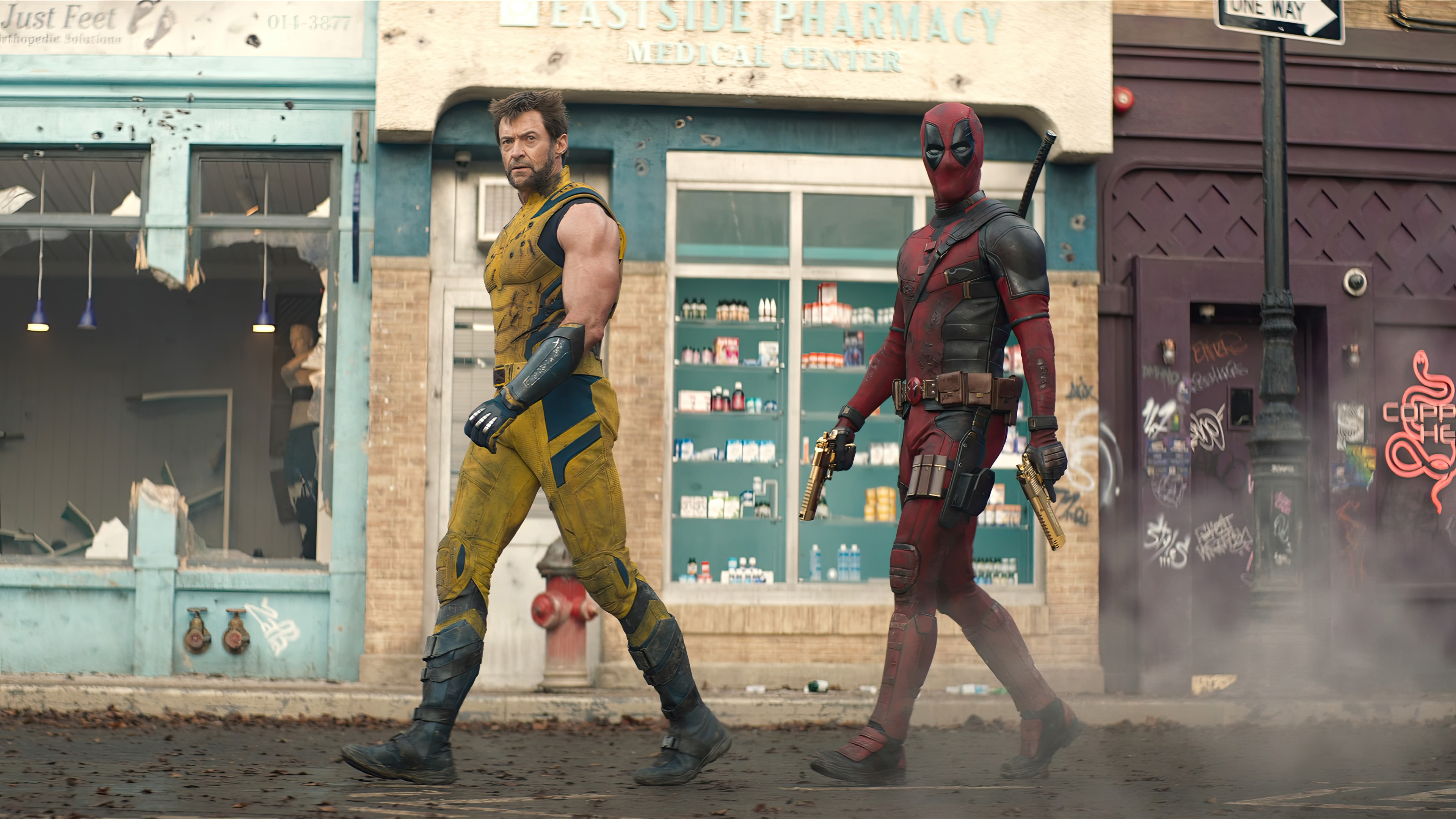 1360x768 Deadpool And Wolverine Team Up 2024 Laptop HD ,HD 4k