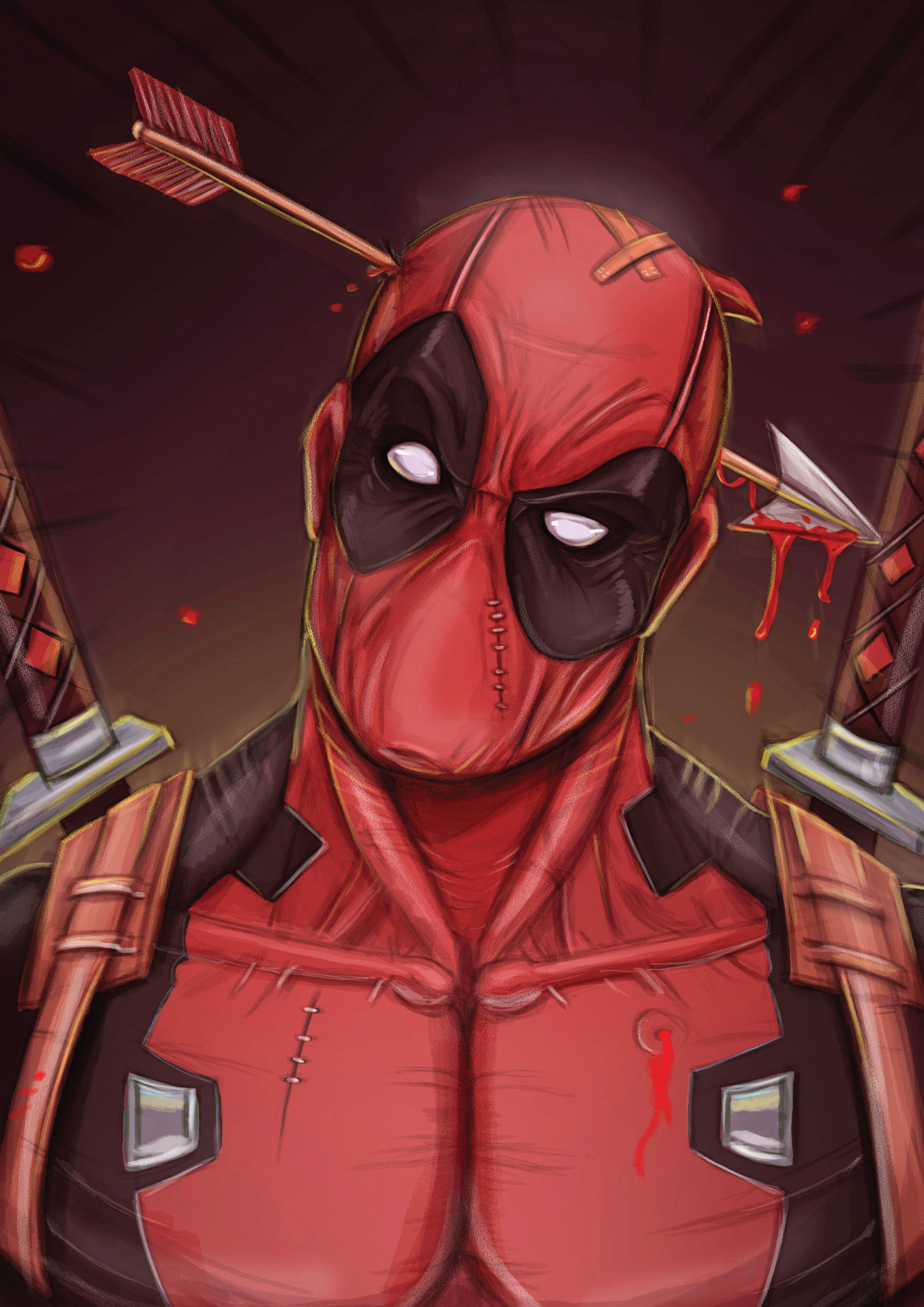  Deadpool  Cool  Guy Art HD Superheroes 4k Wallpapers  
