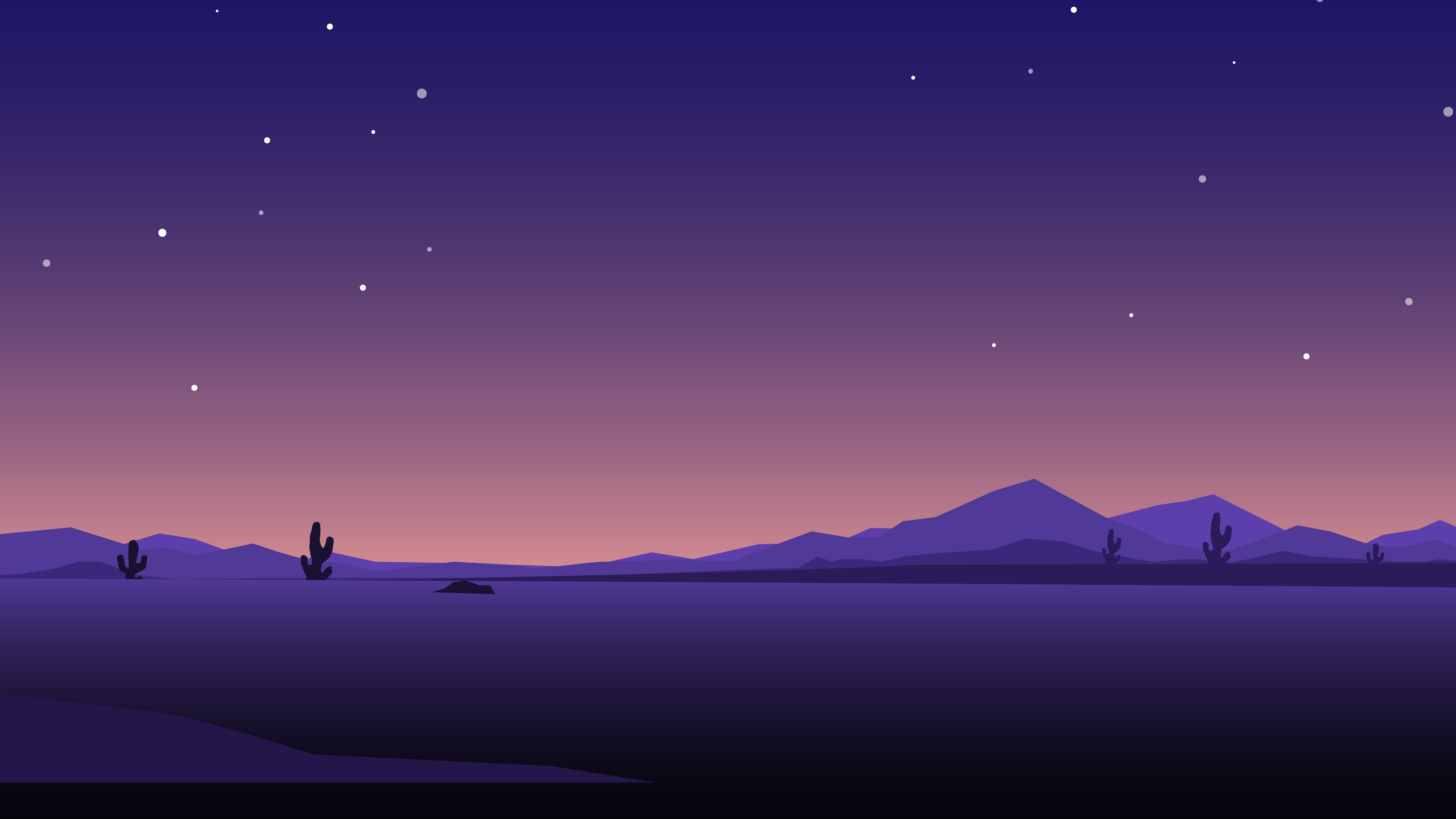 Desert Night Minimal 4K Wallpaper,Hd Artist Wallpapers,4K Wallpapers