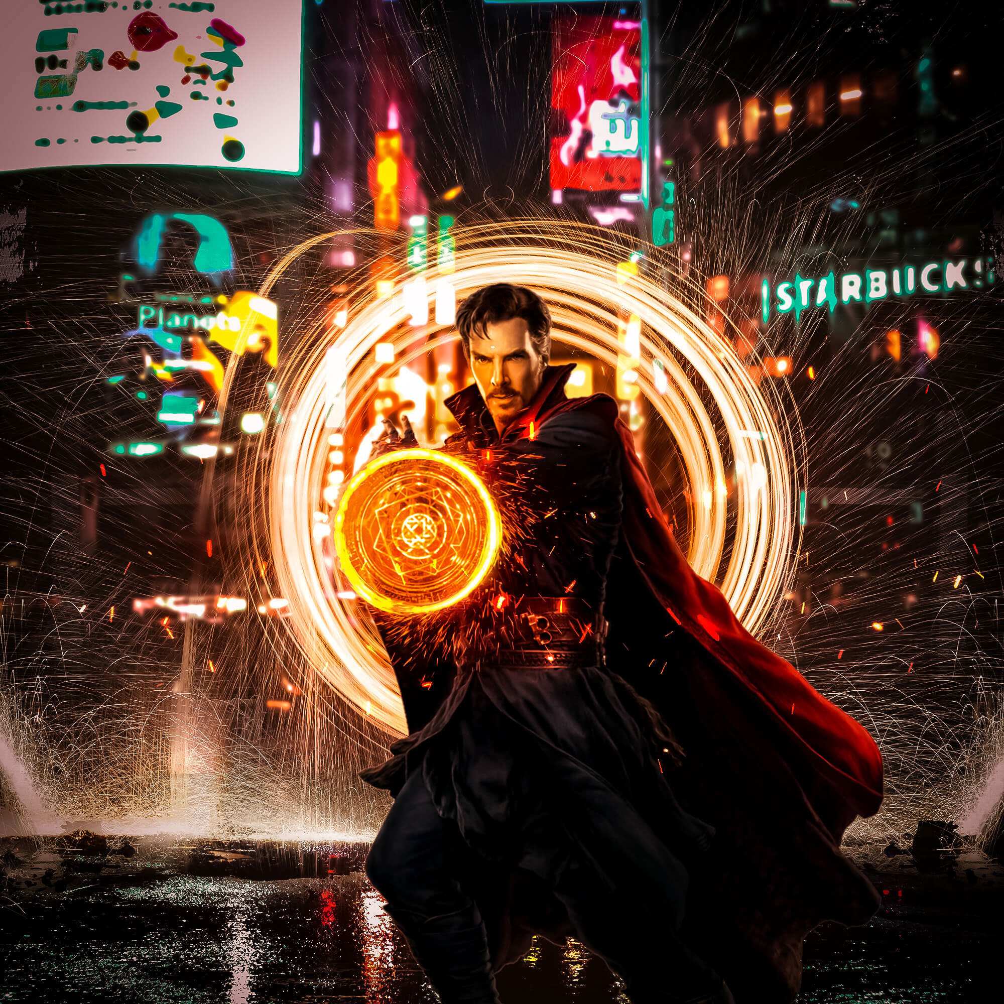 Doctor Strange Portal Opening Atrwork, HD Superheroes, 4k Wallpapers