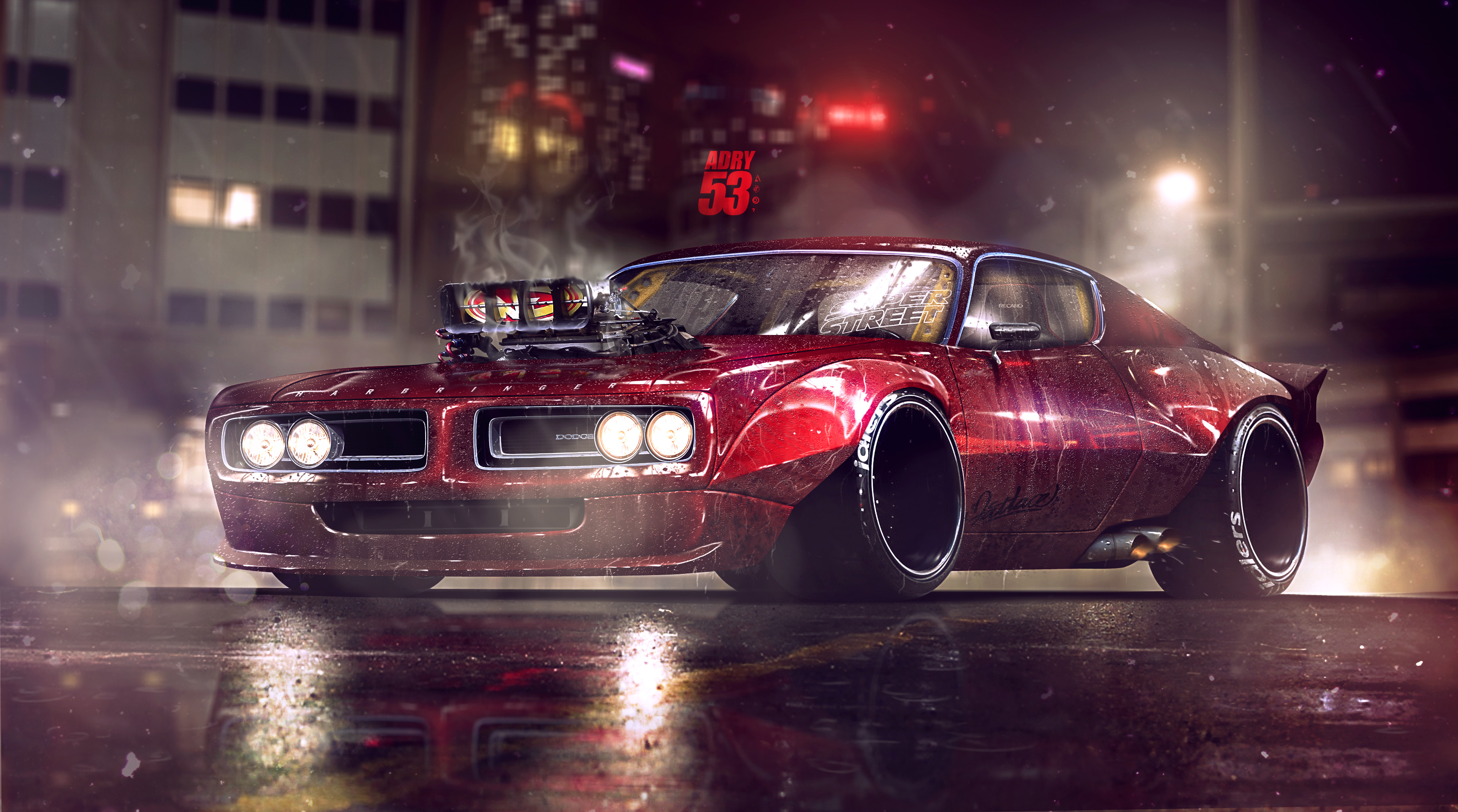 Dodge Charger Artwork 4k Wallpaper,HD Cars Wallpapers,4k Wallpapers