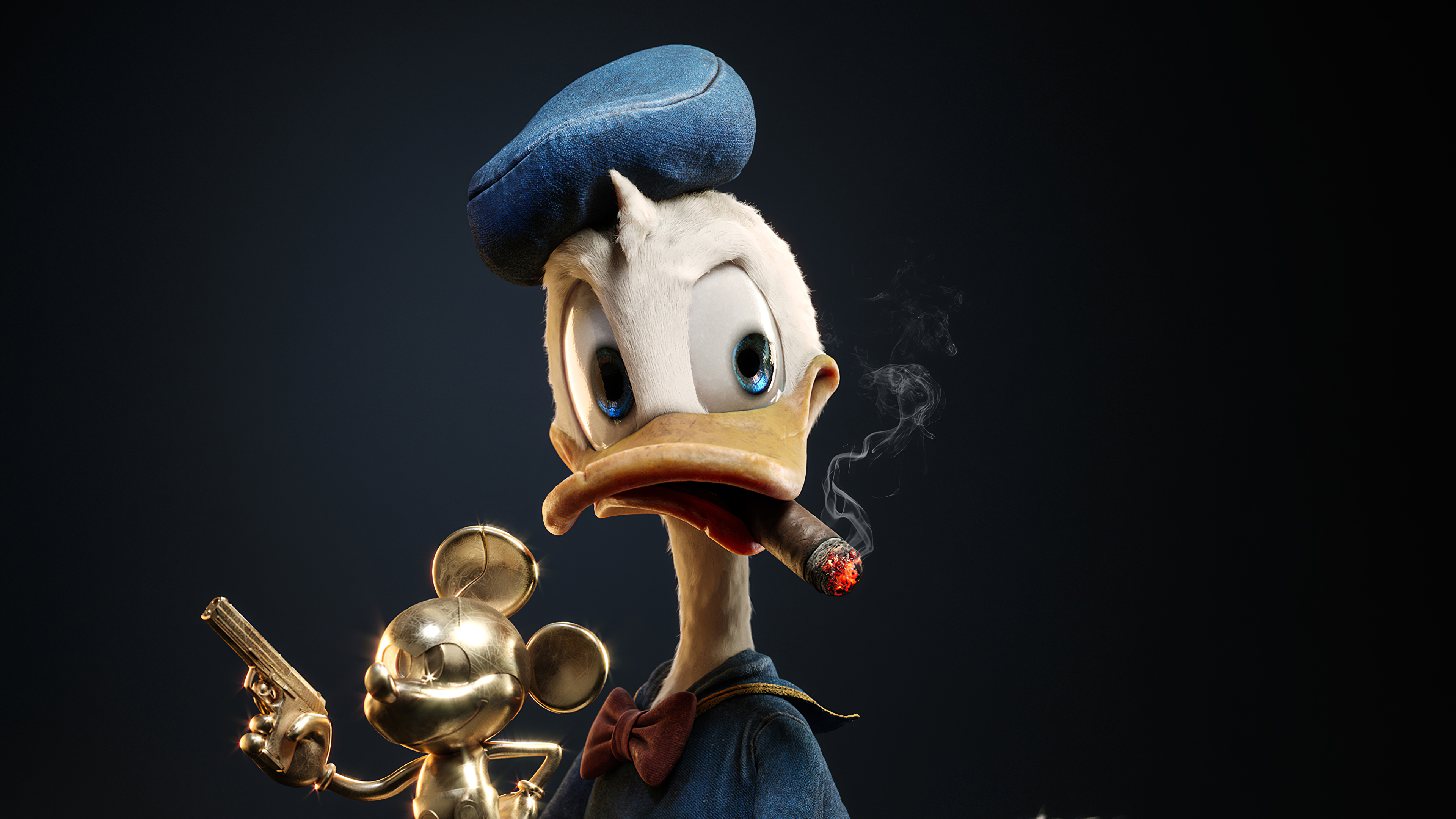 Donald Duck Found A Treasure 4k Wallpaper,HD Cartoons Wallpapers,4k