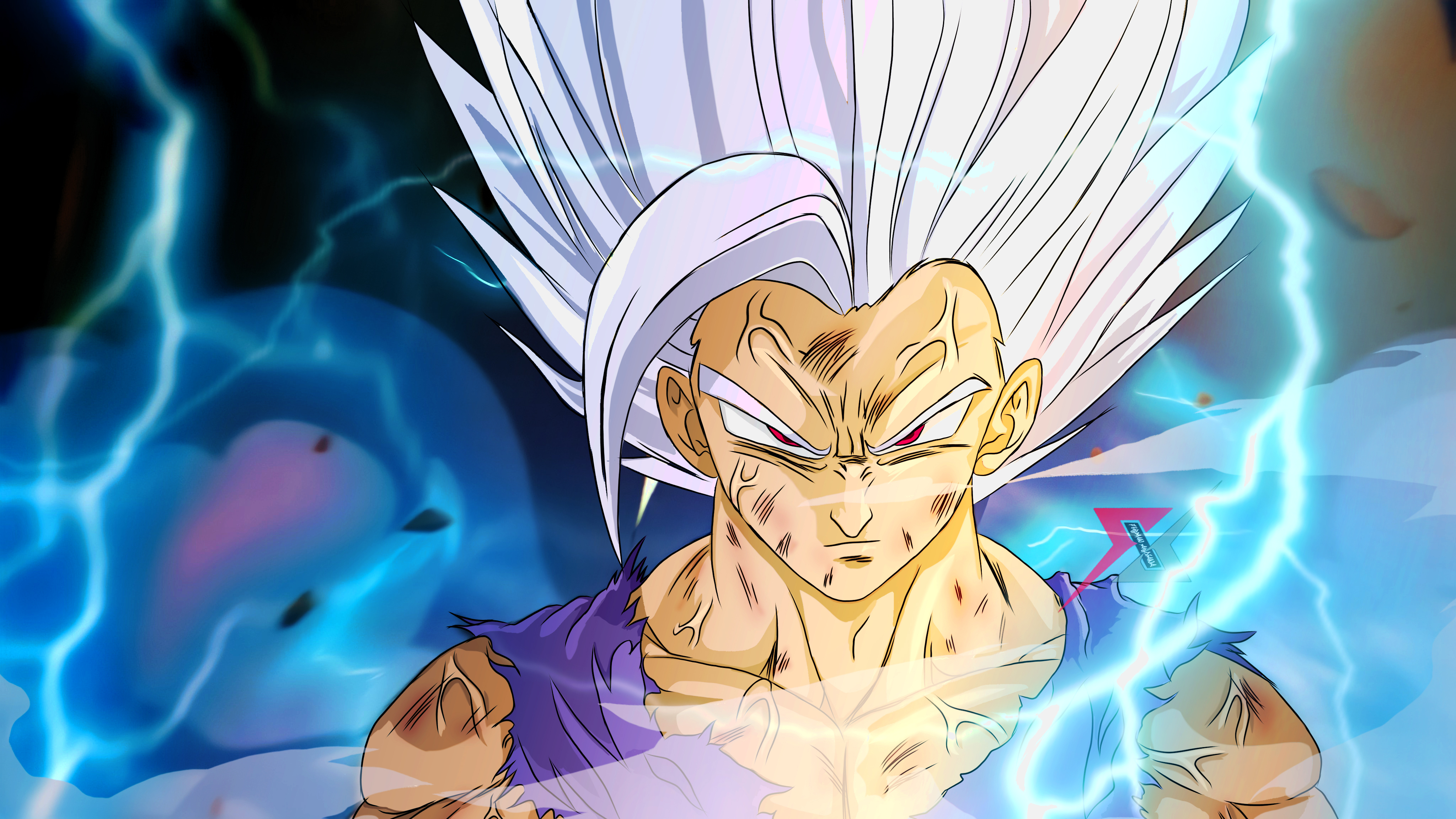 Wallpaper anime, 2022, dragon ball super, gohan, super saiyan