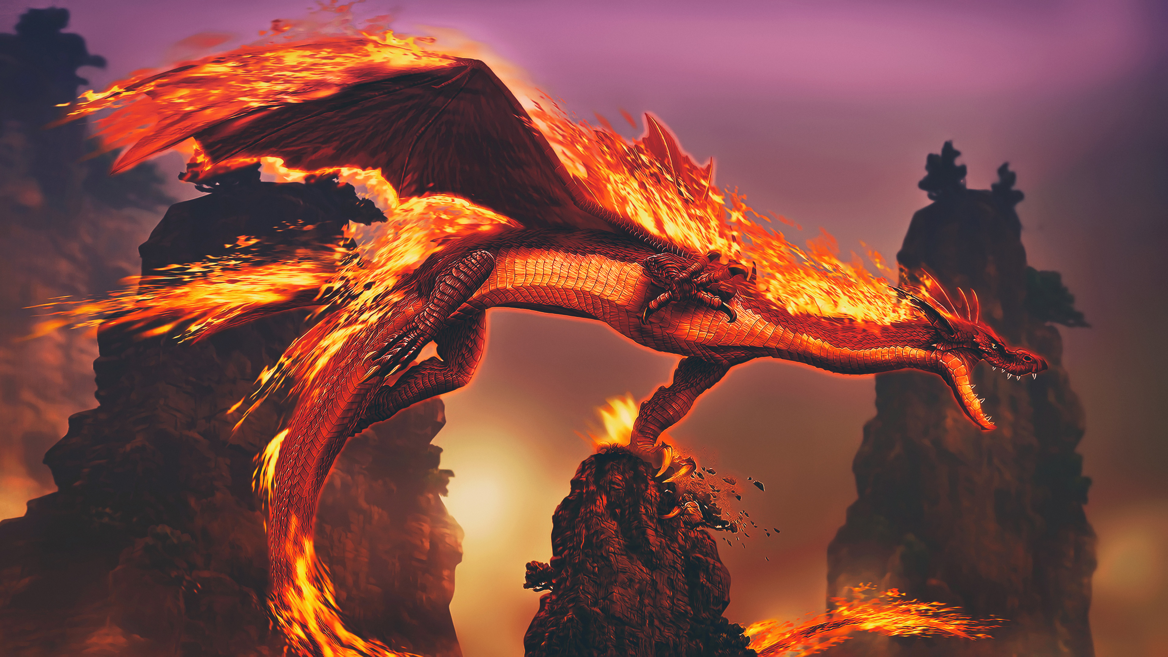 Dragon Fire 4k, HD Artist, 4k Wallpapers, Images, Backgrounds, Photos and  Pictures