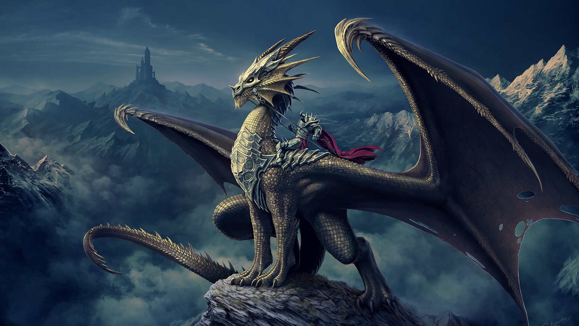 Dragon Knight Fantasy Art, HD Artist, 4k Wallpapers, Images