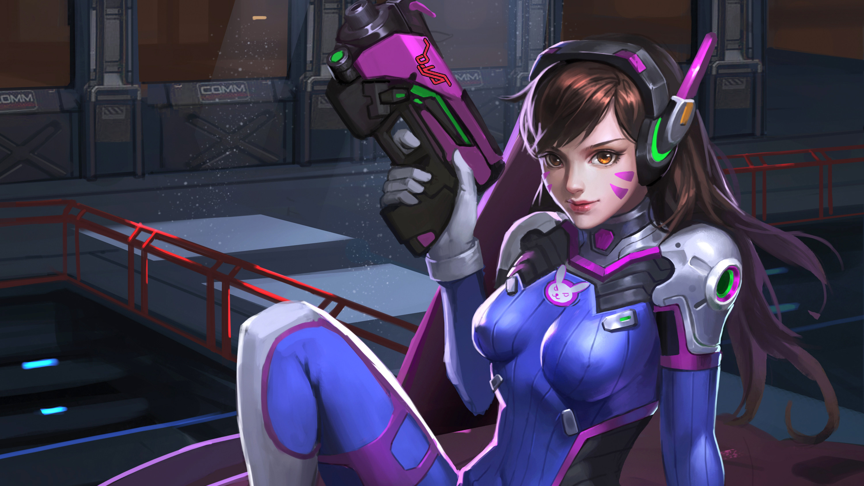 Dva Overwatch Art 2020 Wallpaper,HD Games Wallpapers,4k Wallpapers,Images,Backgrounds,Photos and