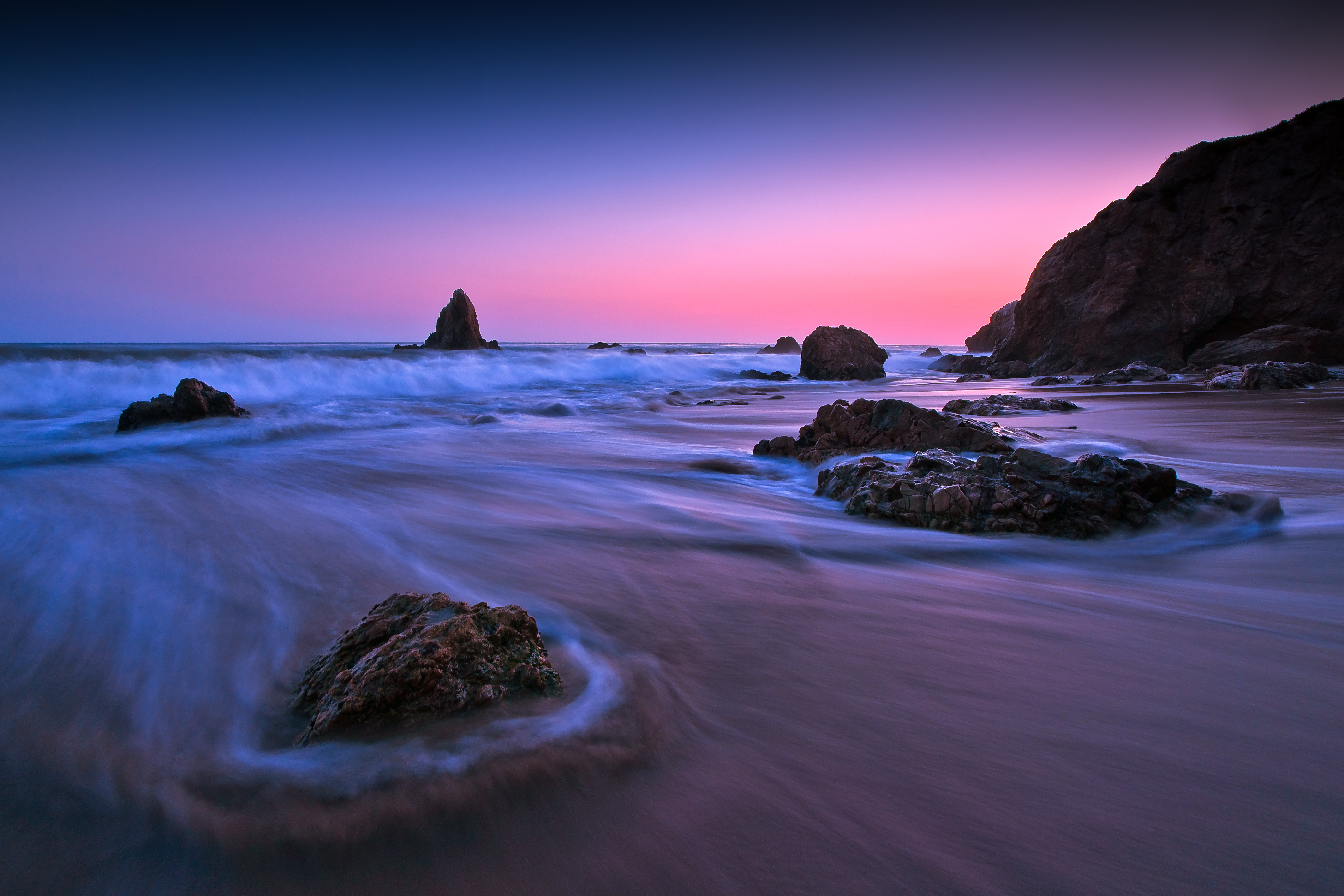 Earth Ocean Rock Sunset Long Exposure 5k, HD Nature, 4k Wallpapers ...
