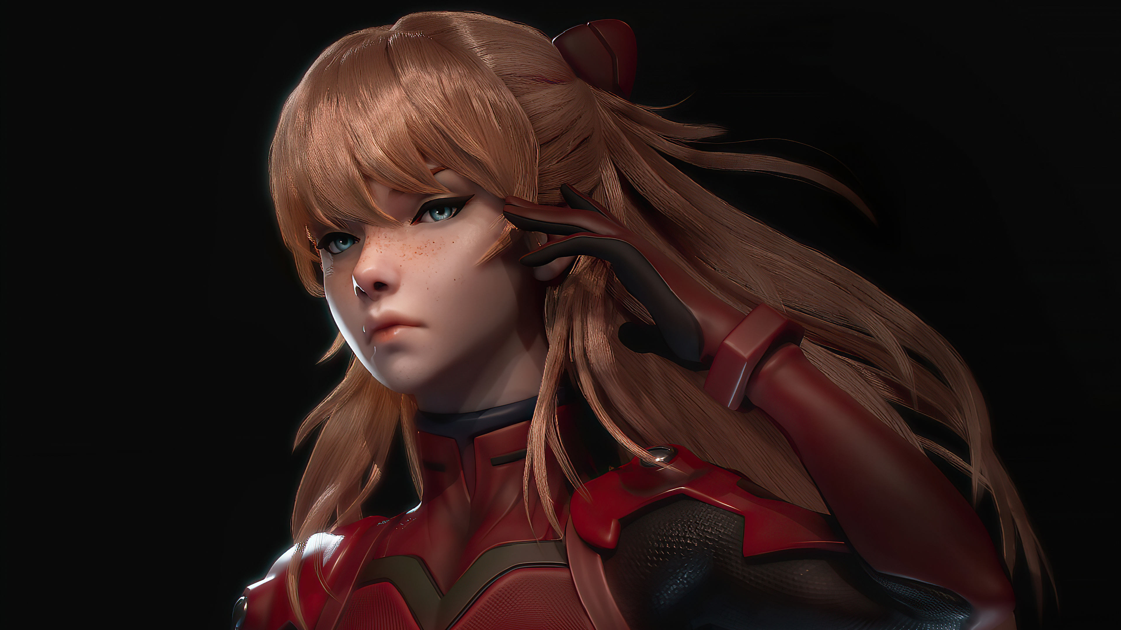 Evangelion Asuka Langley Cgi Art 4k, HD Anime, 4k Wallpapers, Images