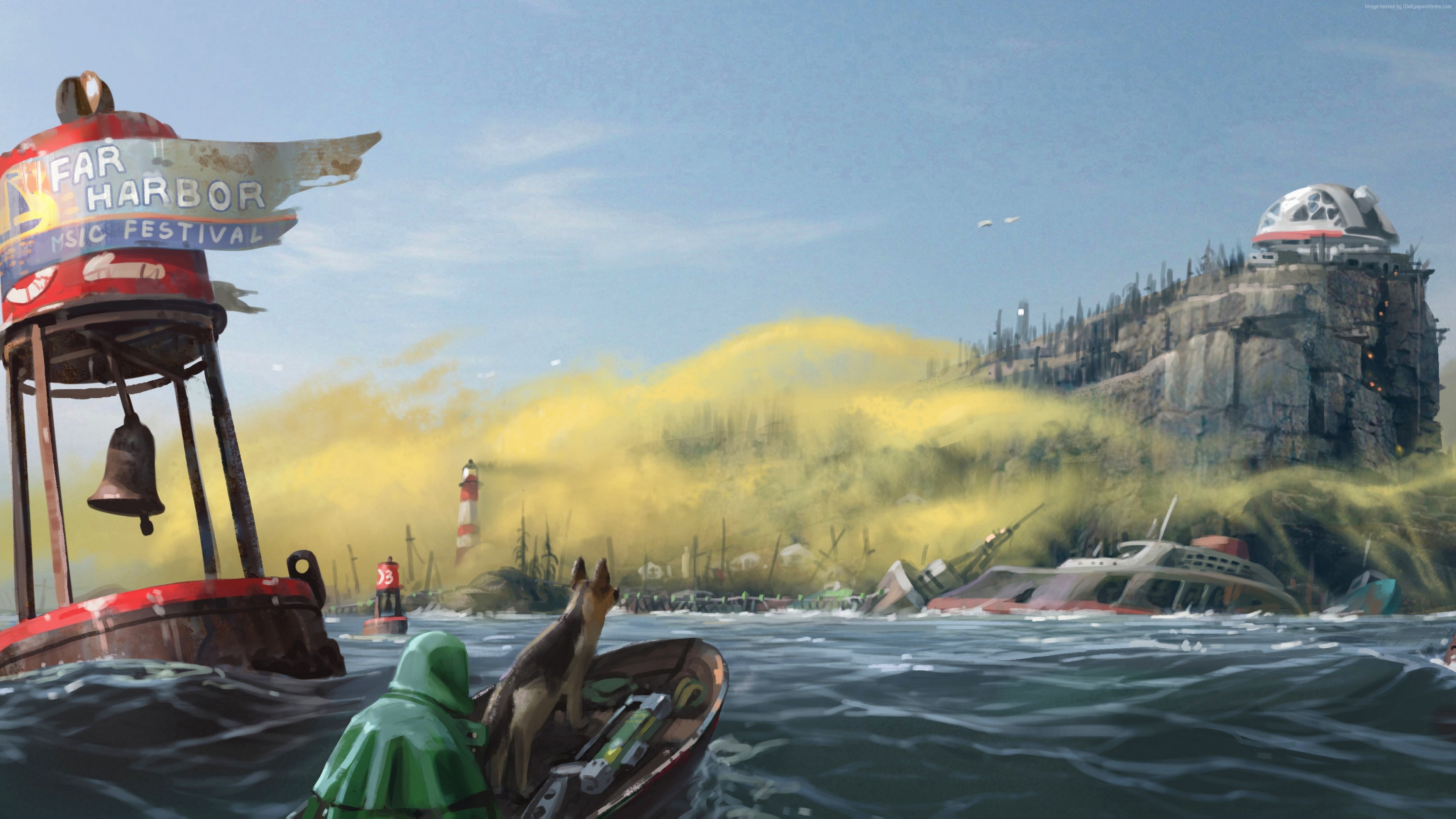 Fallout 4 Far Harbor, HD Games, 4k