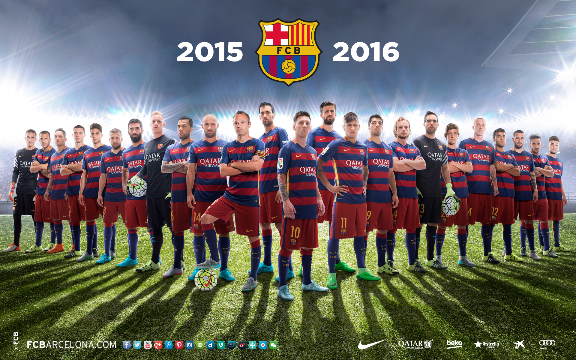 FC Barcelona Team 2016, HD Sports, 4k Wallpapers, Images, Backgrounds,  Photos and Pictures