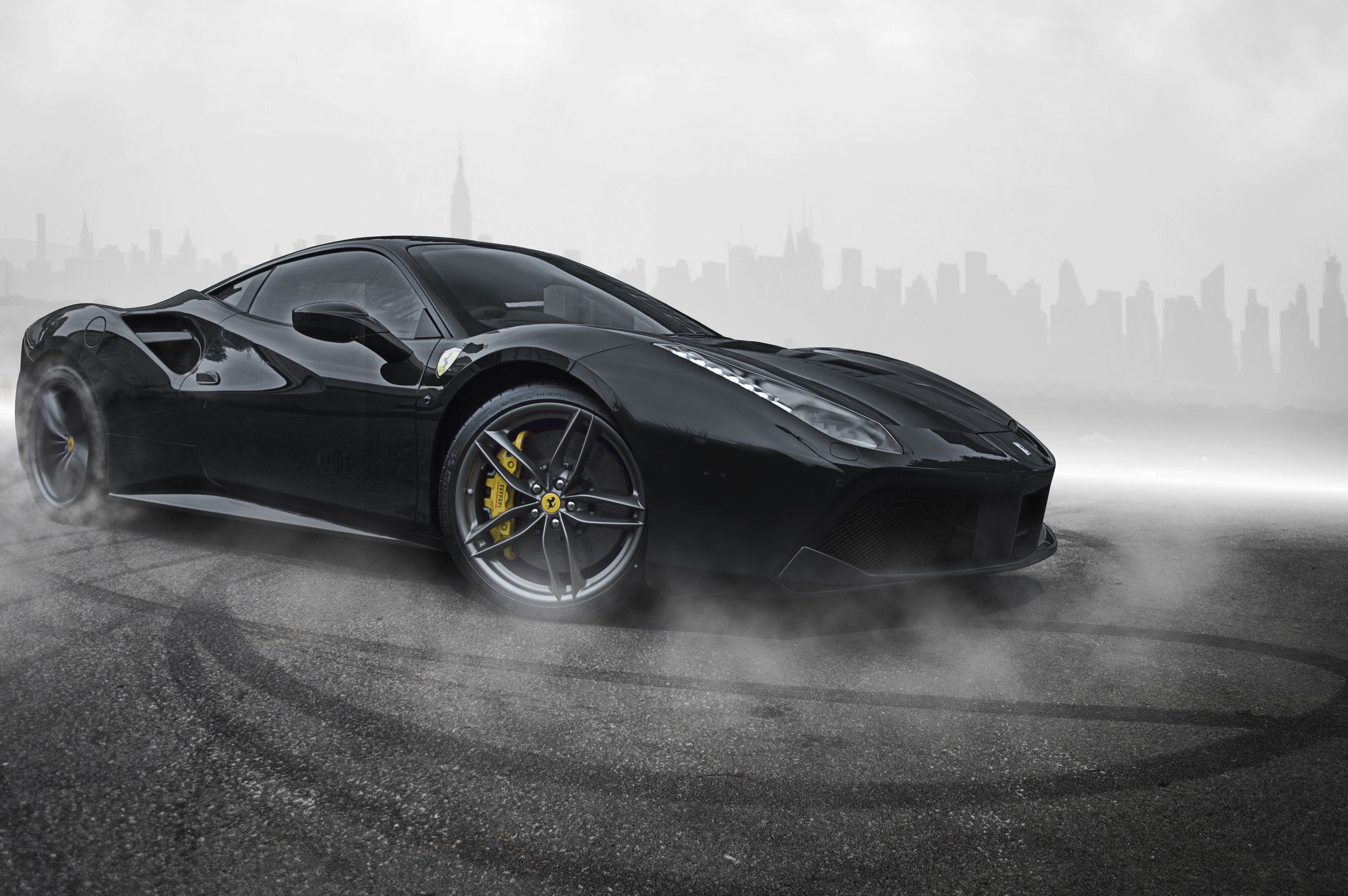 black ferrari cars wallpapers