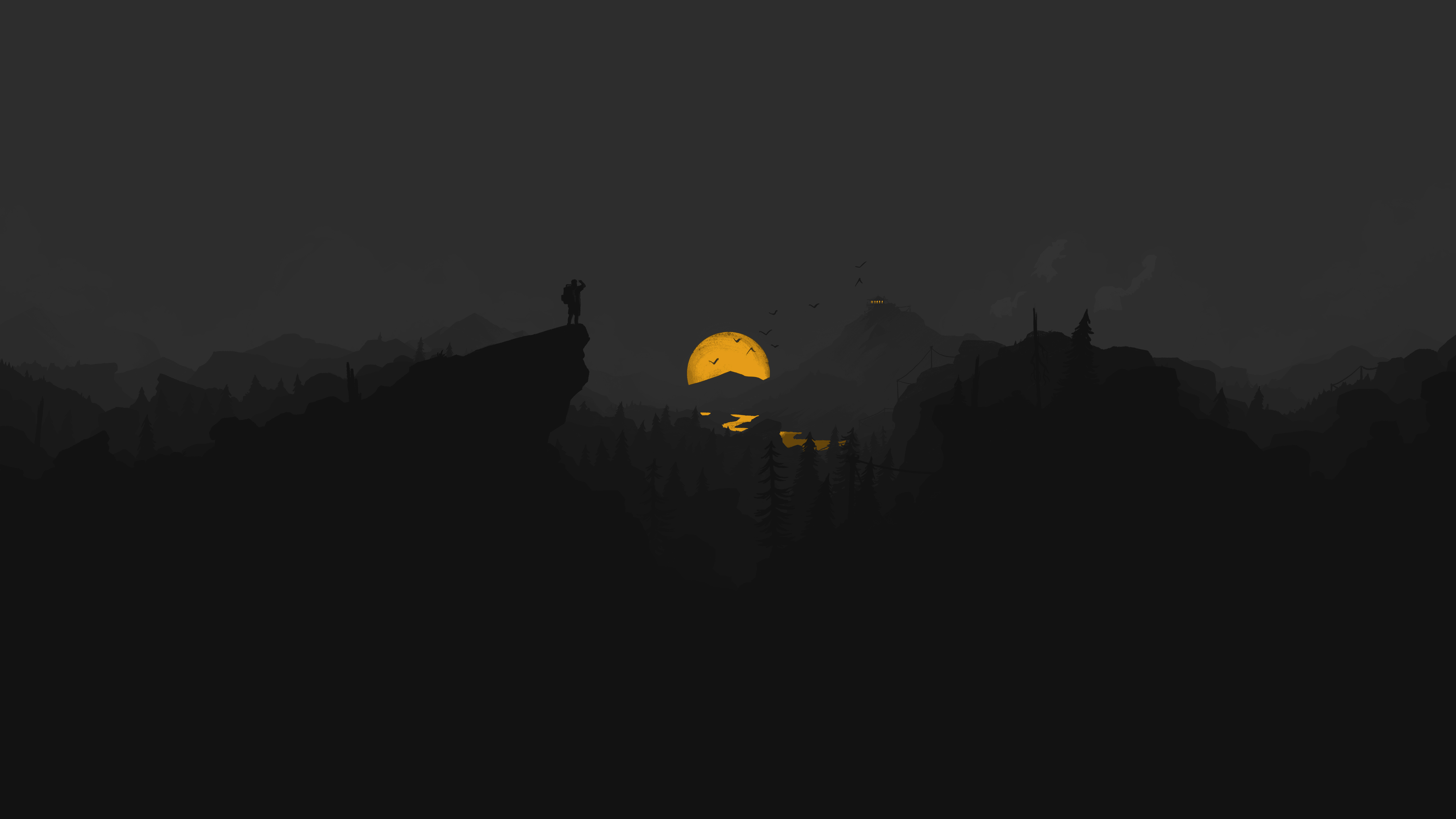 Firewatch Dark Minimal 5k, HD Games, 4k Wallpapers, Images, Backgrounds,  Photos and Pictures
