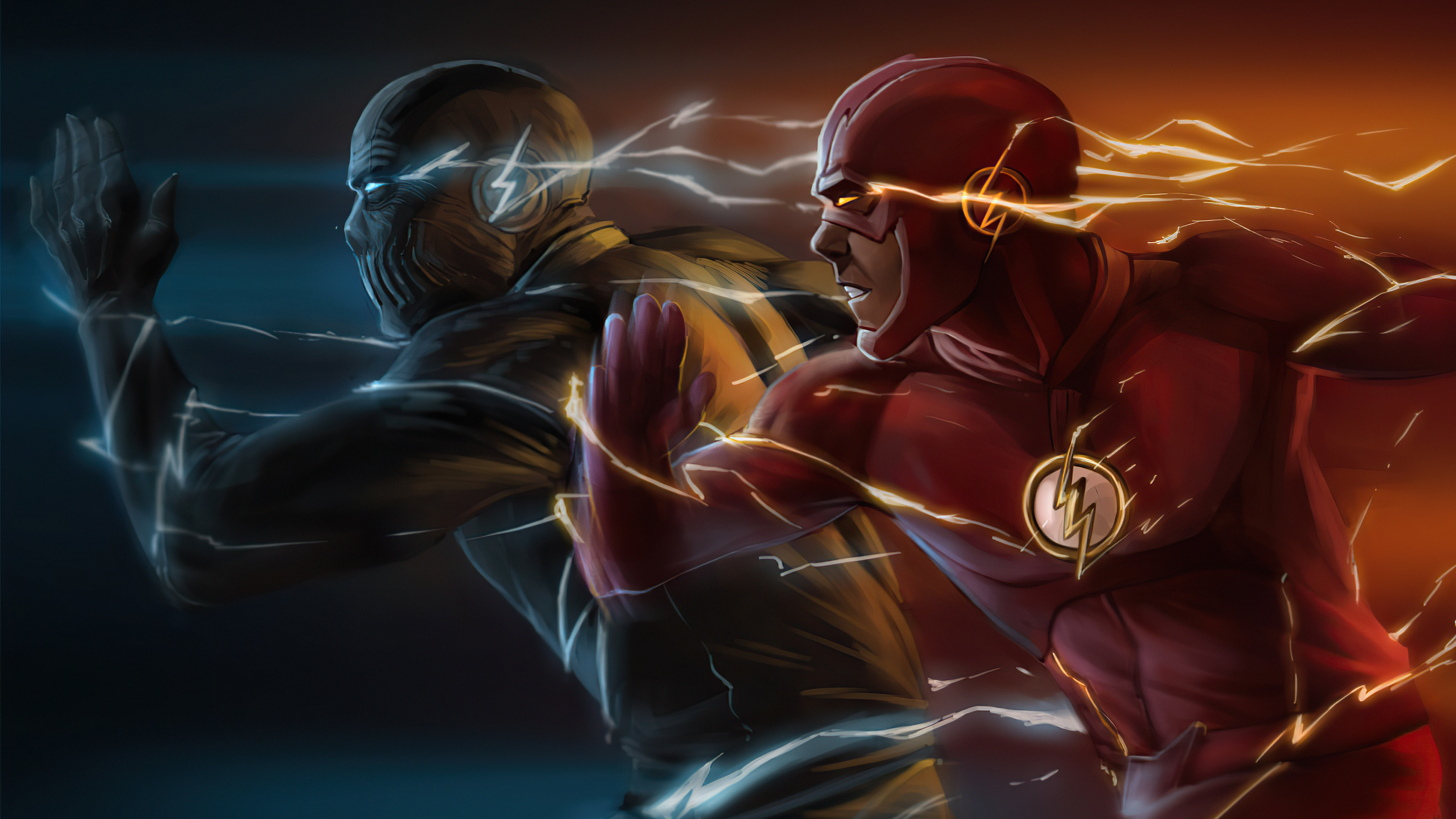 Flash Vs Zoom Art 5k, HD Superheroes, 4k Wallpapers, Images, Backgrounds,  Photos and Pictures