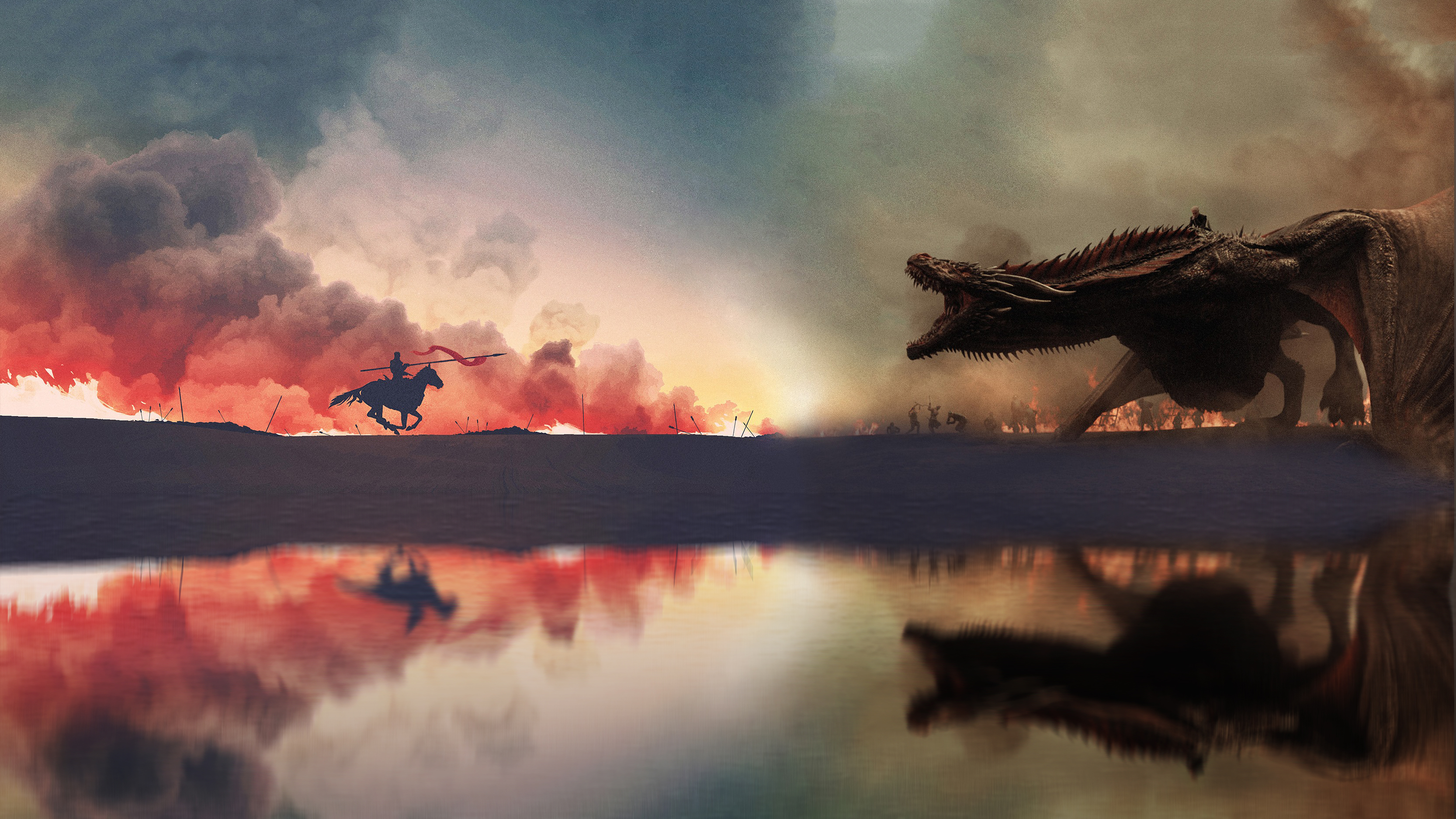 1440x900 Game Of Thrones War Has Started Artwork 4k 1440x900 Resolution