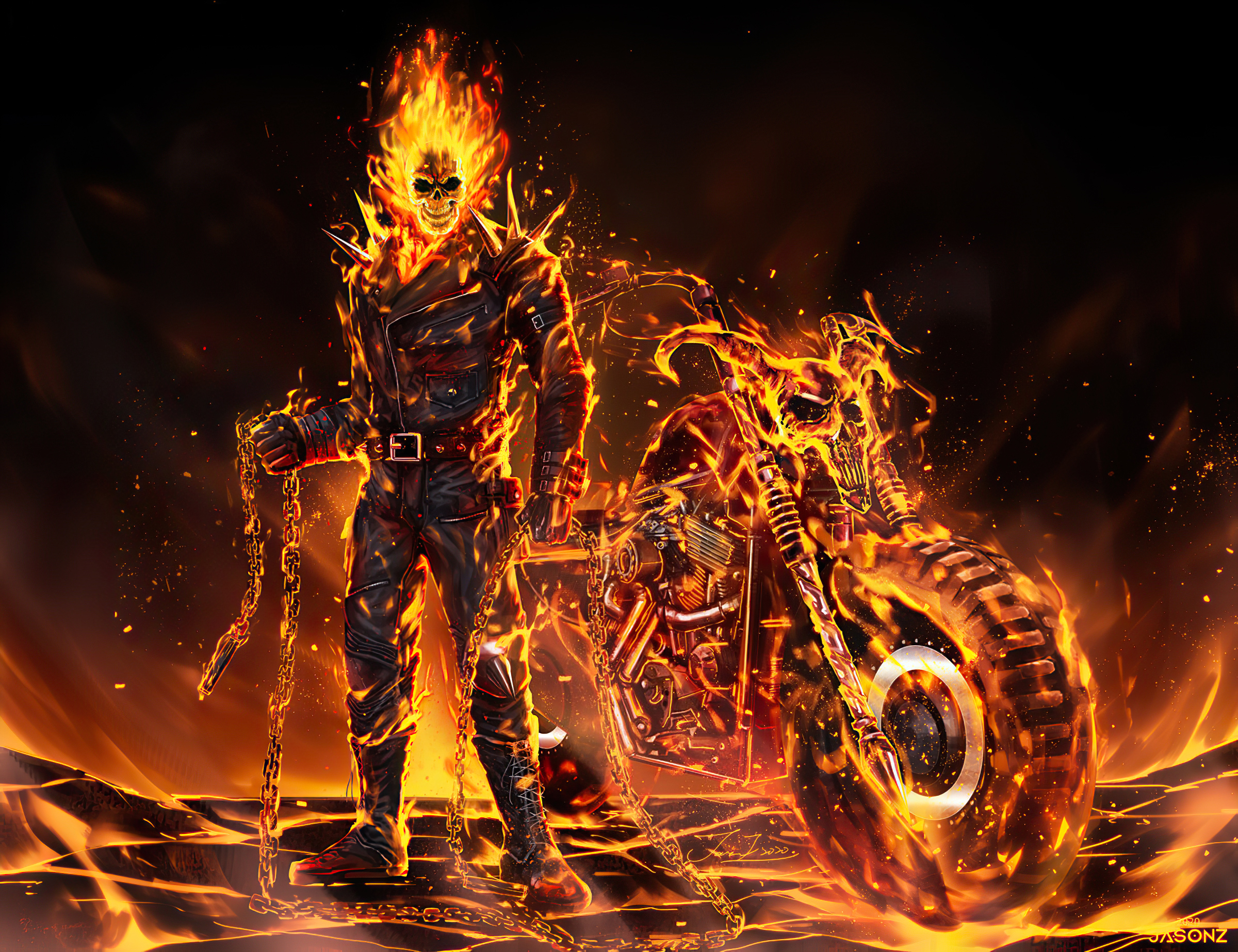 ghost rider backgrounds