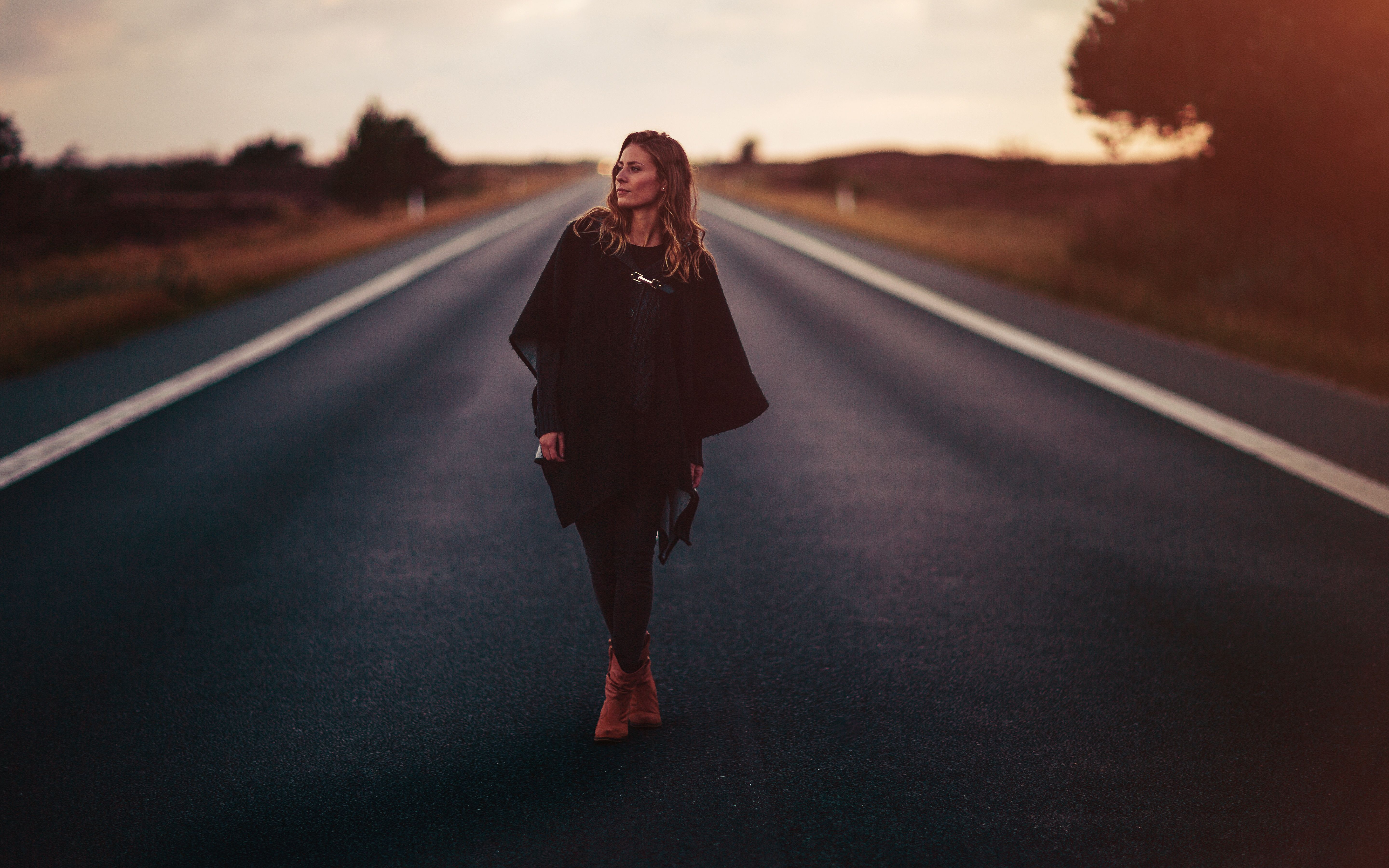 Girl Standing On Road 5k, HD Girls, 4k Wallpapers, Images ...