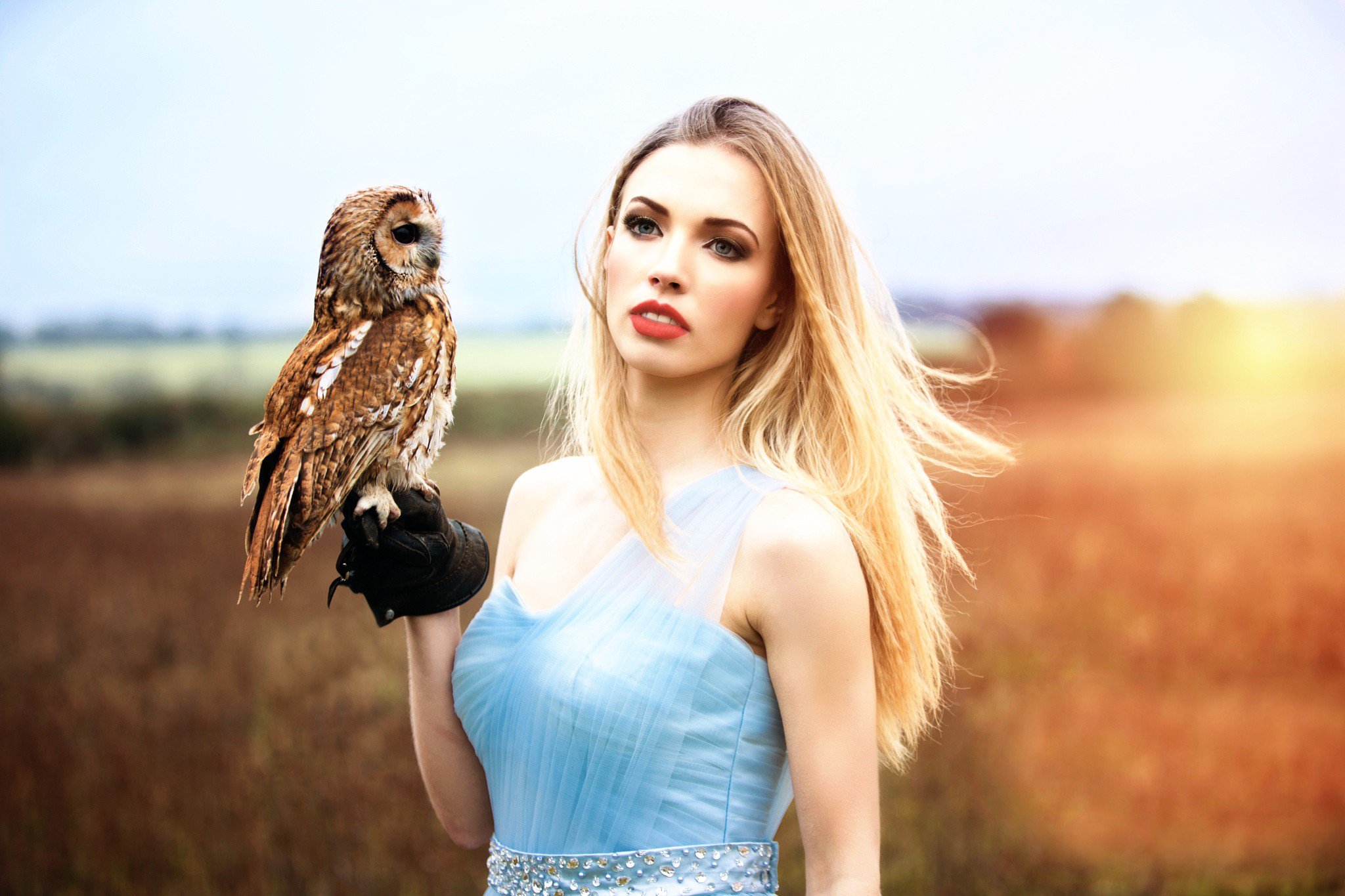 Girl With Owl HD, HD Girls, 4k Wallpapers, Images, Backgrounds, Photos and  Pictures