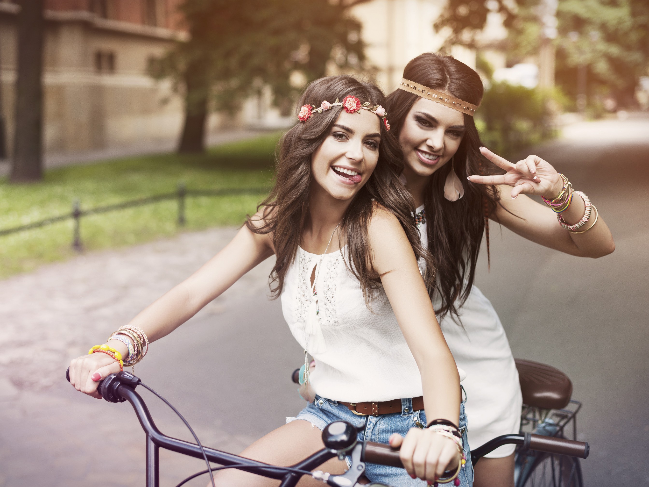 Girls on Cycle, HD Girls, 4k Wallpapers, Images, Backgrounds, Photos and  Pictures