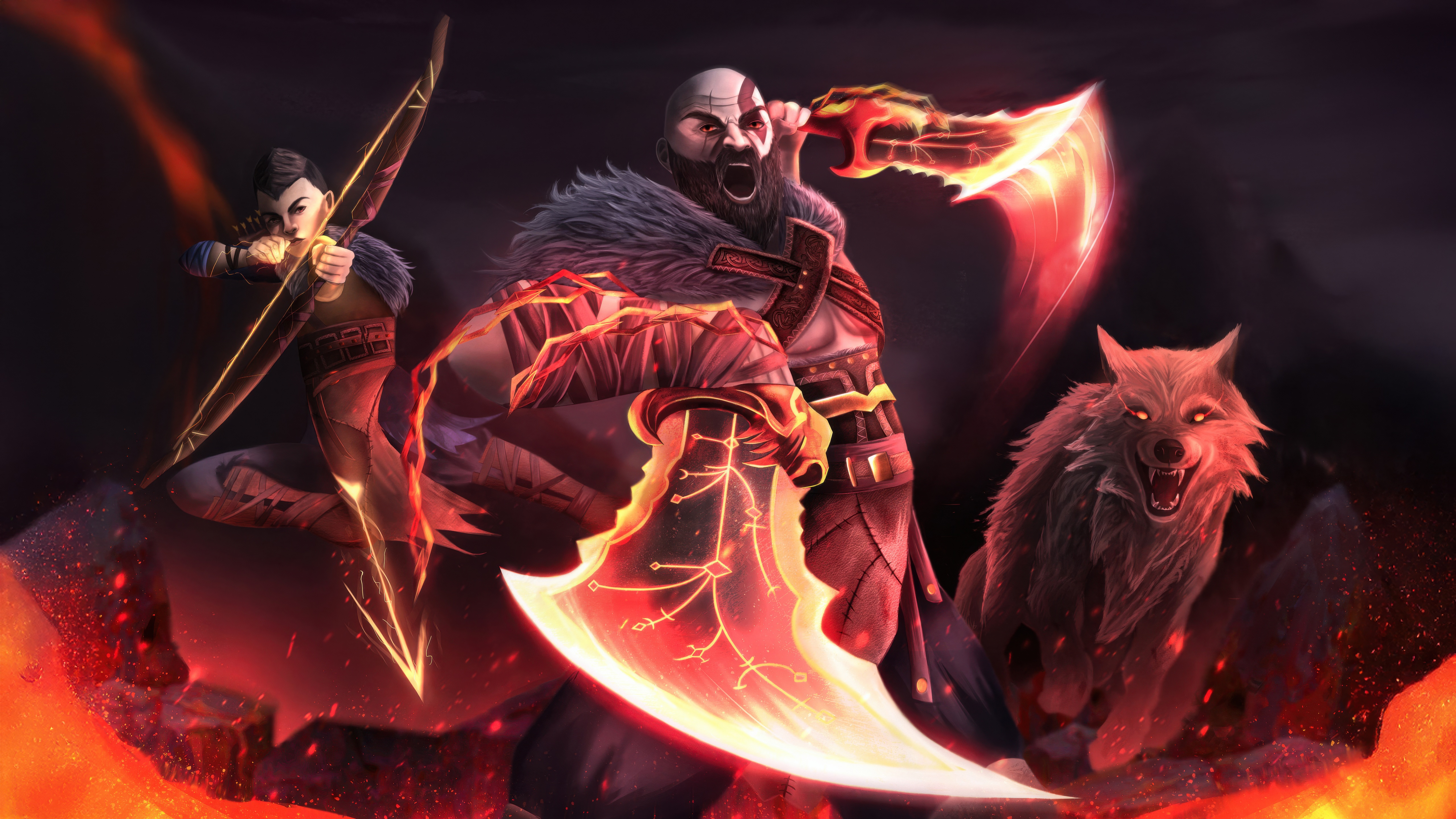 1440x900 God Of War Father And Son Final Battle Wallpaper,1440x900 ...