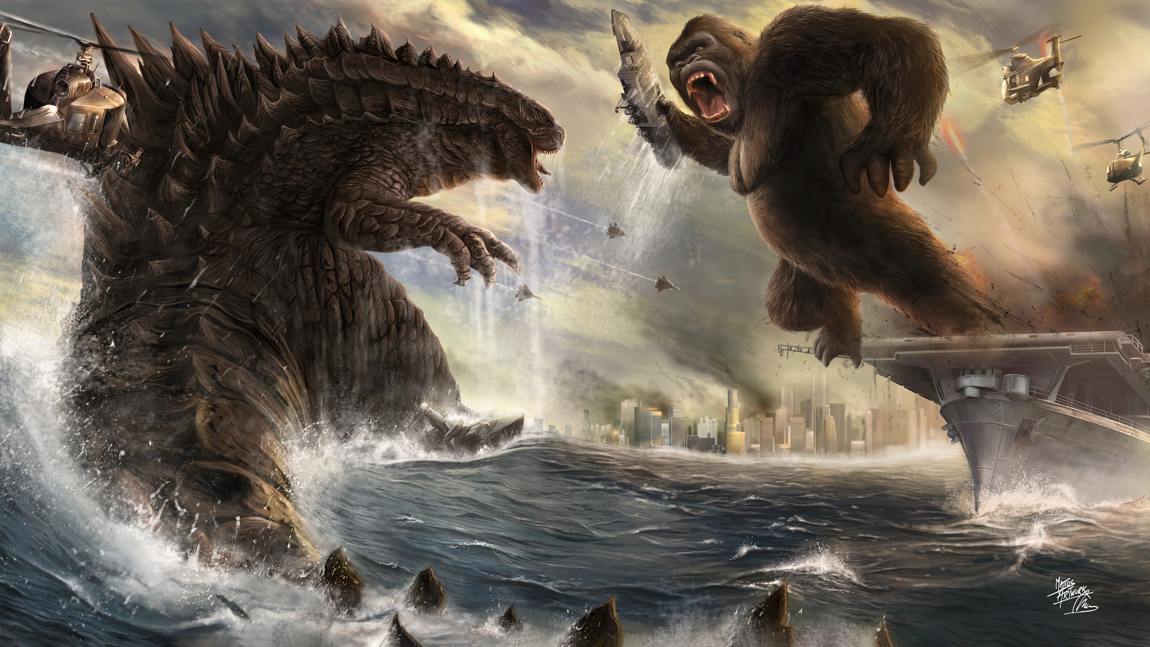 Godzilla Vs King Kong 4k, HD Movies, 4k Wallpapers, Images, Backgrounds,  Photos and Pictures