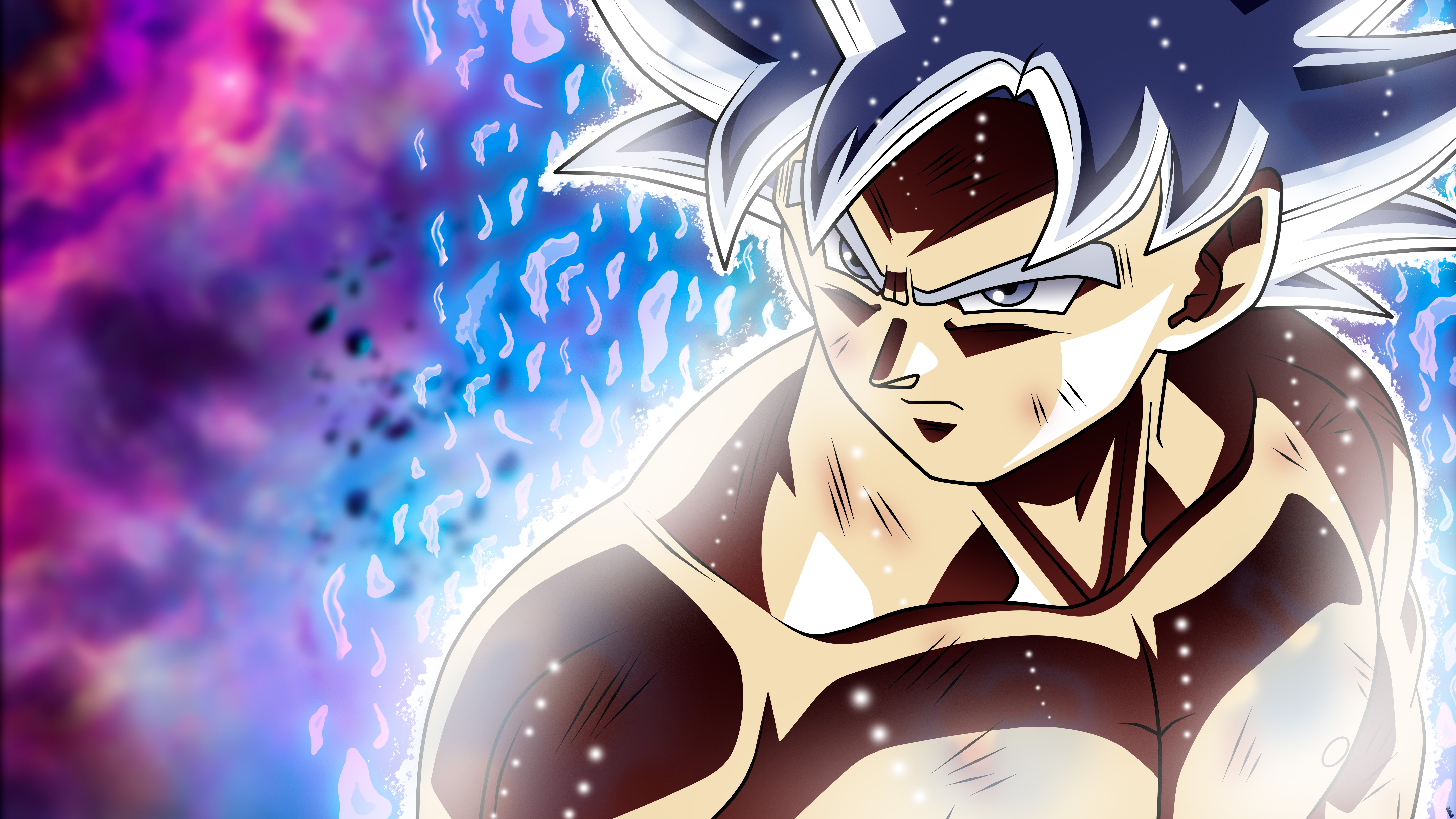 Download Cool Goku Instinto Superior Illustration Wallpaper