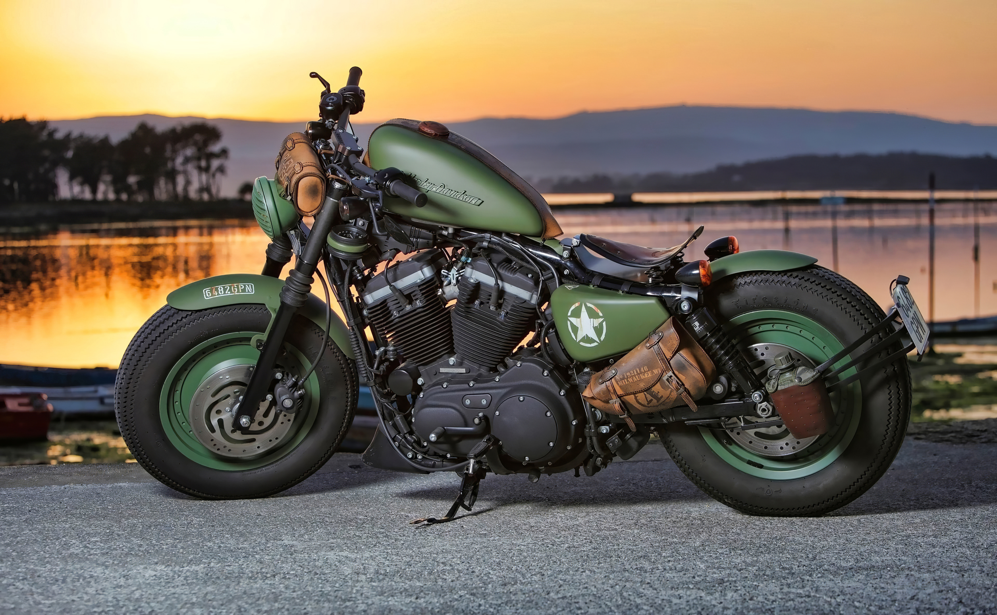 Green Harley Davidson 4k, HD Bikes, 4k Wallpapers, Images, Backgrounds,  Photos and Pictures