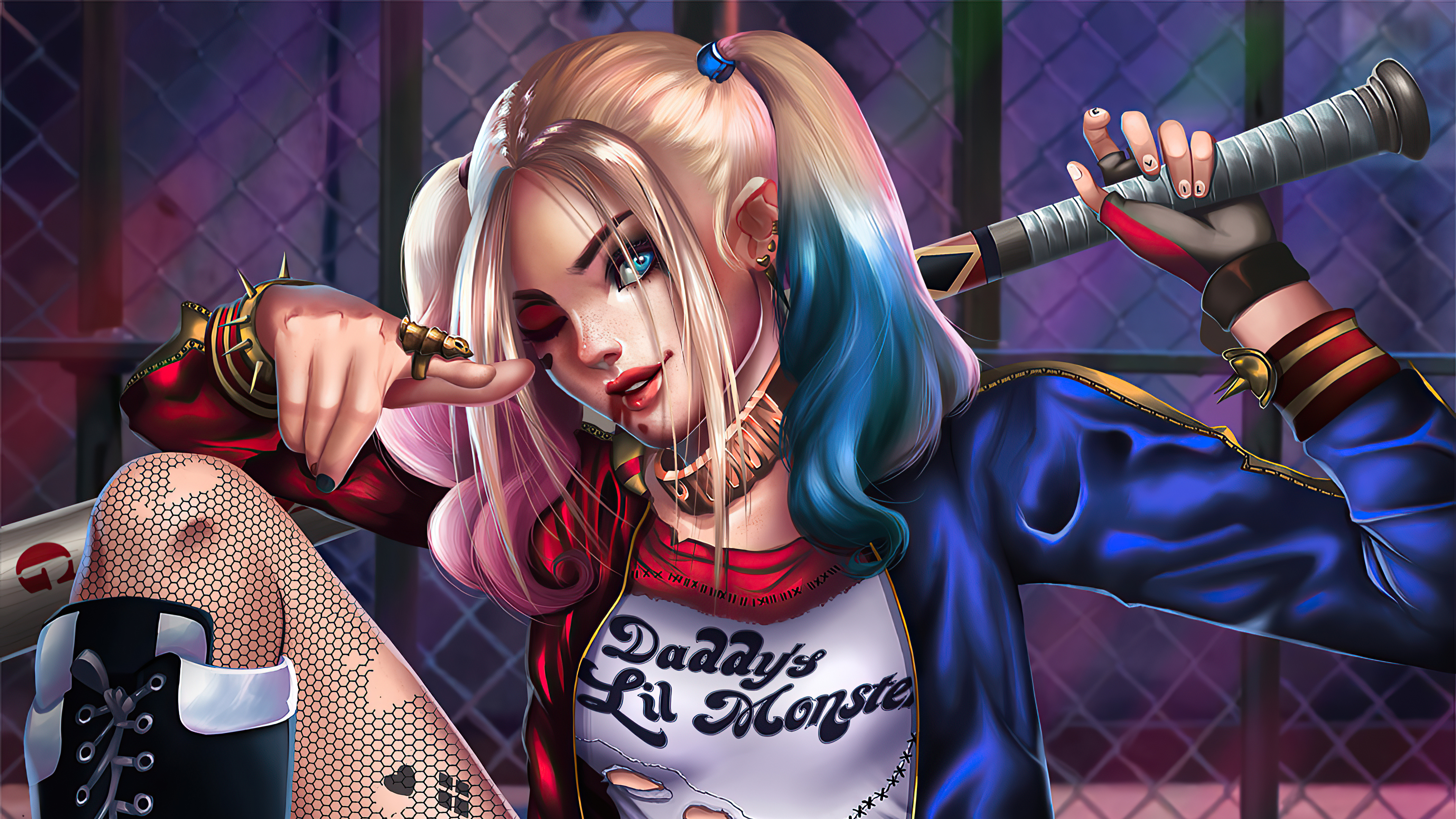 Bạn yêu thích Harley Quinn? Hãy cùng xem hình nền 4k của cô ấy và đắm chìm trong vẻ đẹp hoang dã, năng động của \