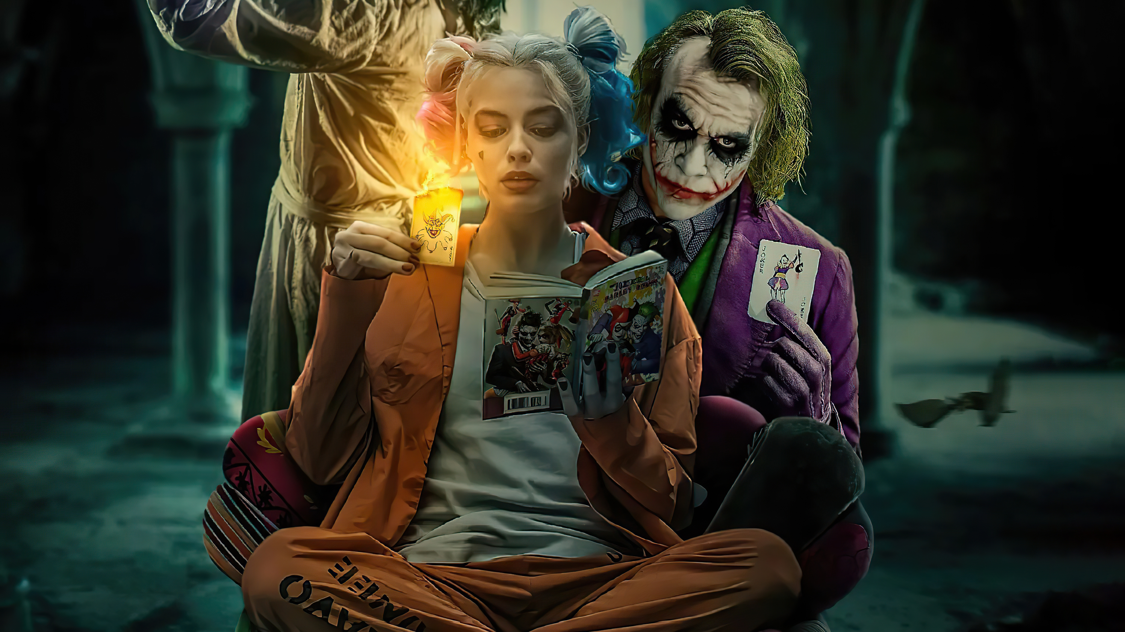 Joker and Harley Quinn wallpaper by ArkhamNatic on DeviantArt
