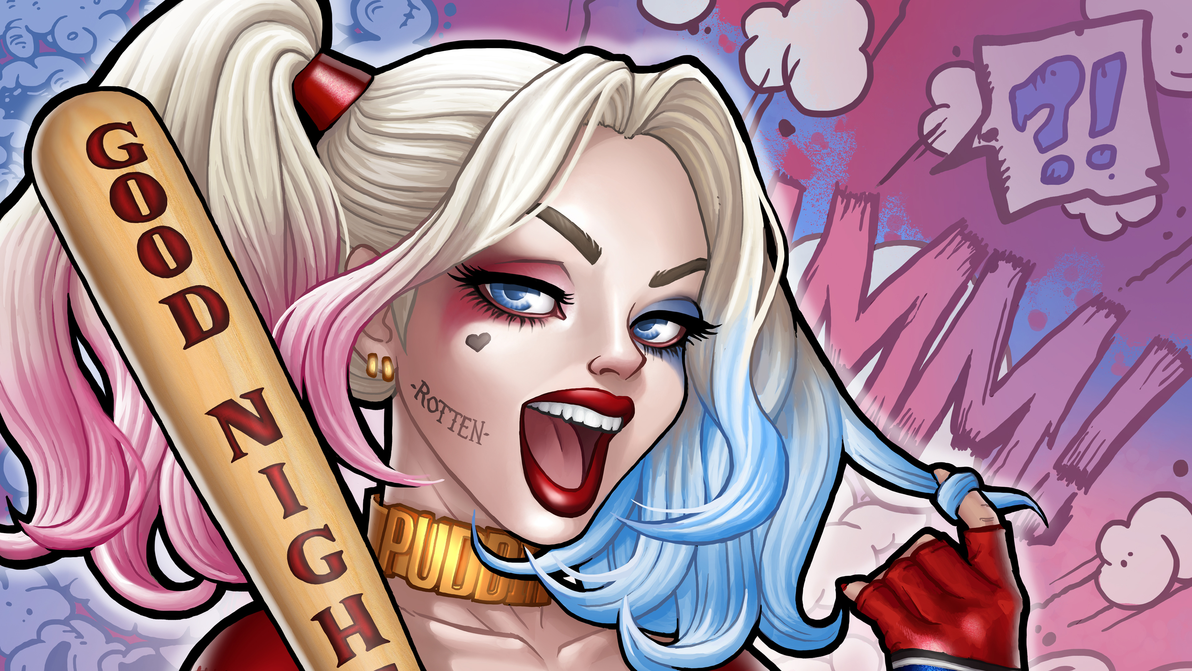 Harley Quinn Comic Artwork Wallpaper Hd Artist 4k Wallpapers Images Images 2970