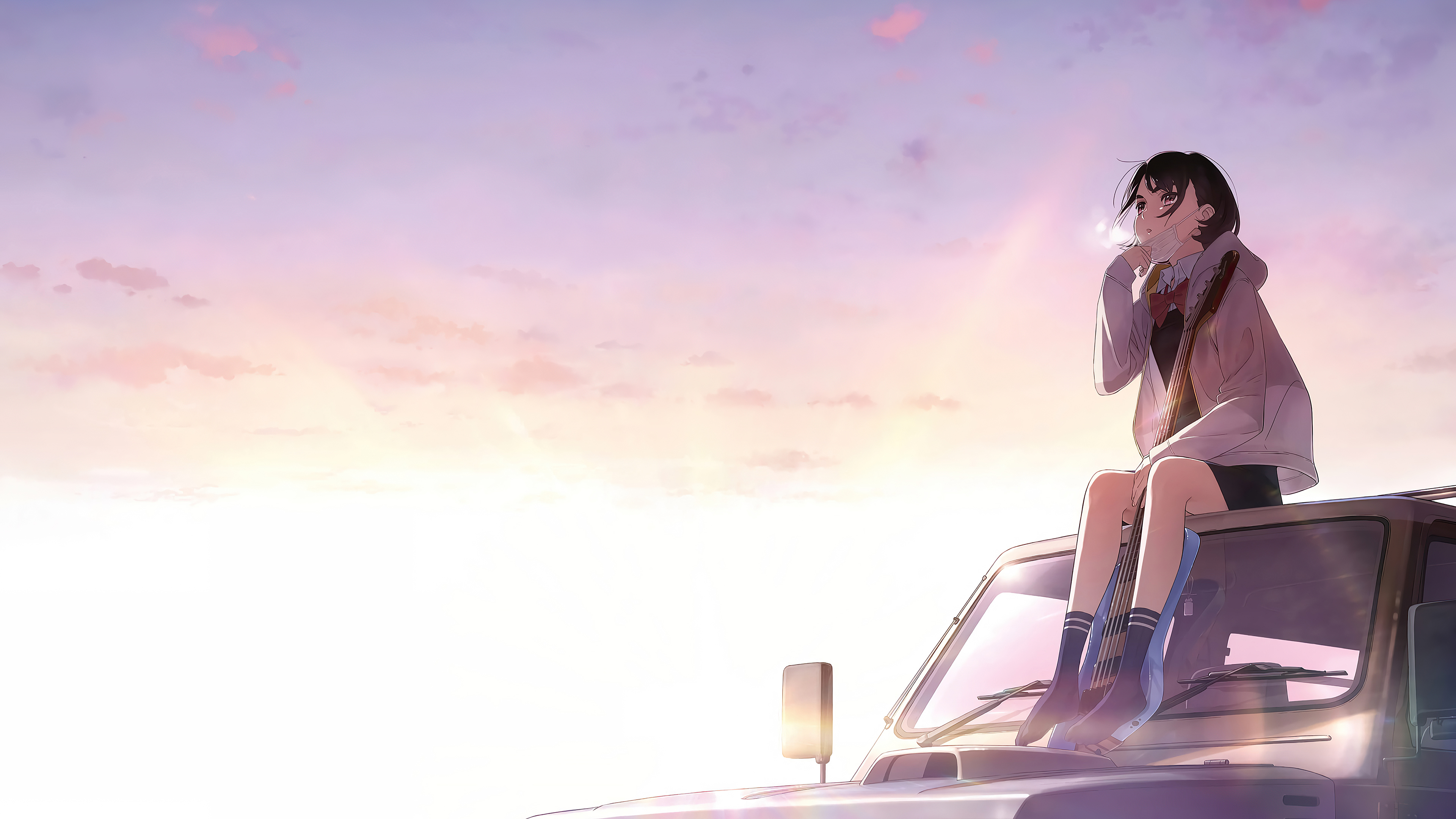 Hình nền Anime Her Blue Sky 4K đưa bạn đến thế giới của cô nàng Nhất Lan và cuộc phiêu lưu đầy gay cấn của cô ấy. Với đường nét mềm mại và màu sắc tươi sáng, hình nền này sẽ làm cho màn hình của bạn trở nên sinh động và đầy sức sống.