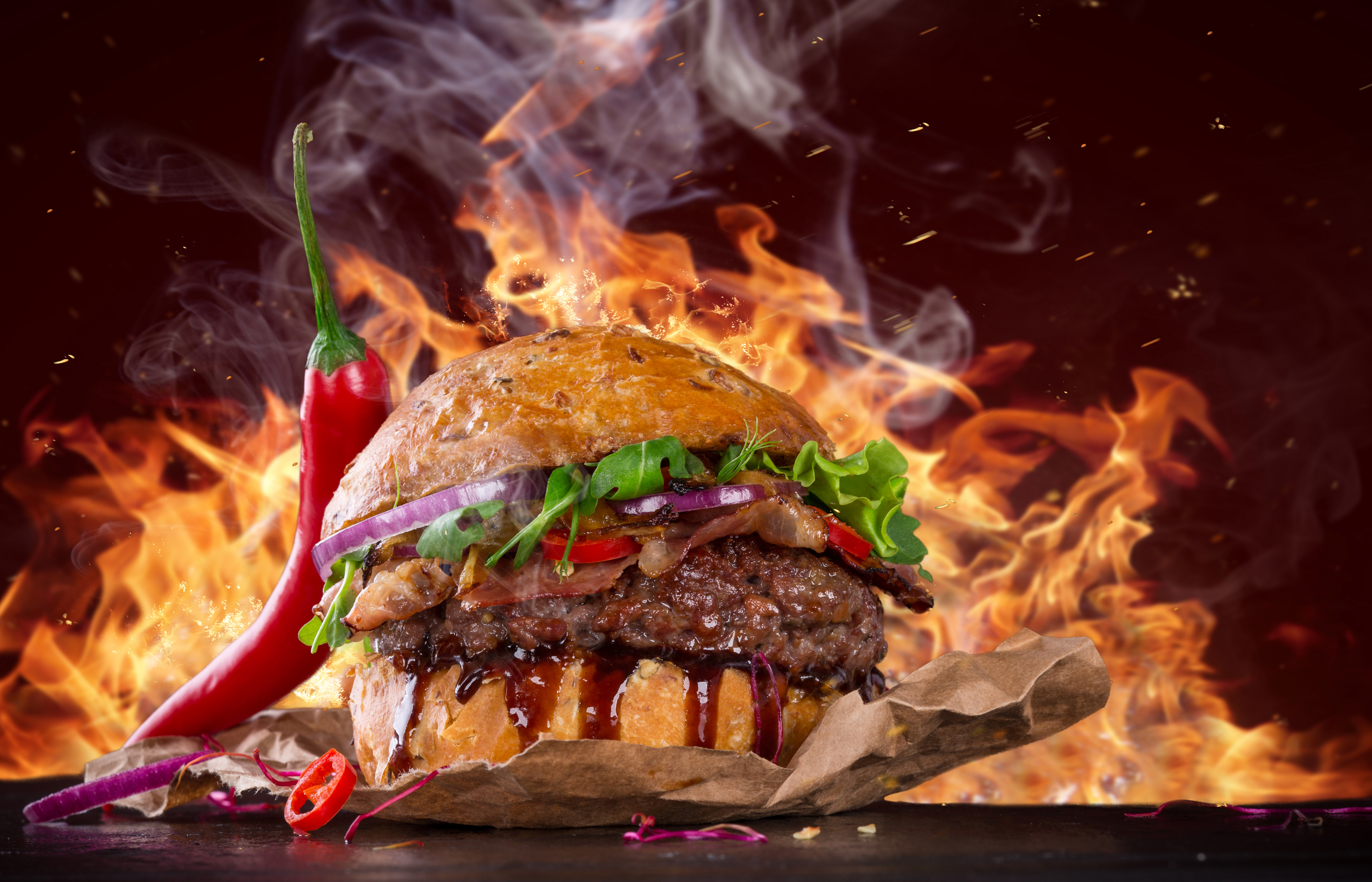 Hot Spicy Burger, HD Food, 4k Wallpapers, Images, Backgrounds, Photos and  Pictures