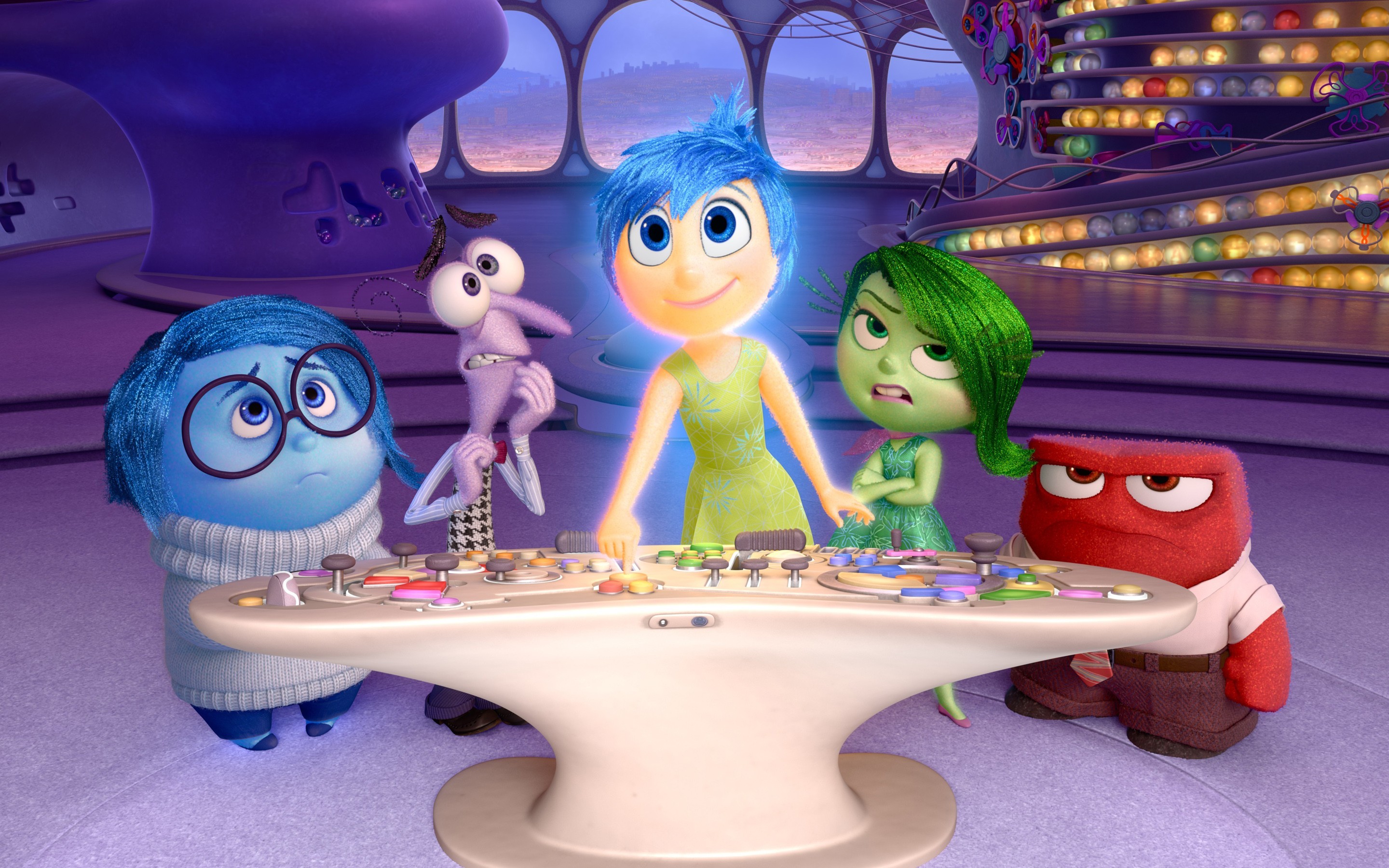 2560x1440 Inside Out Anger Disgust Joy Fear Sadness 1440P Resolution HD