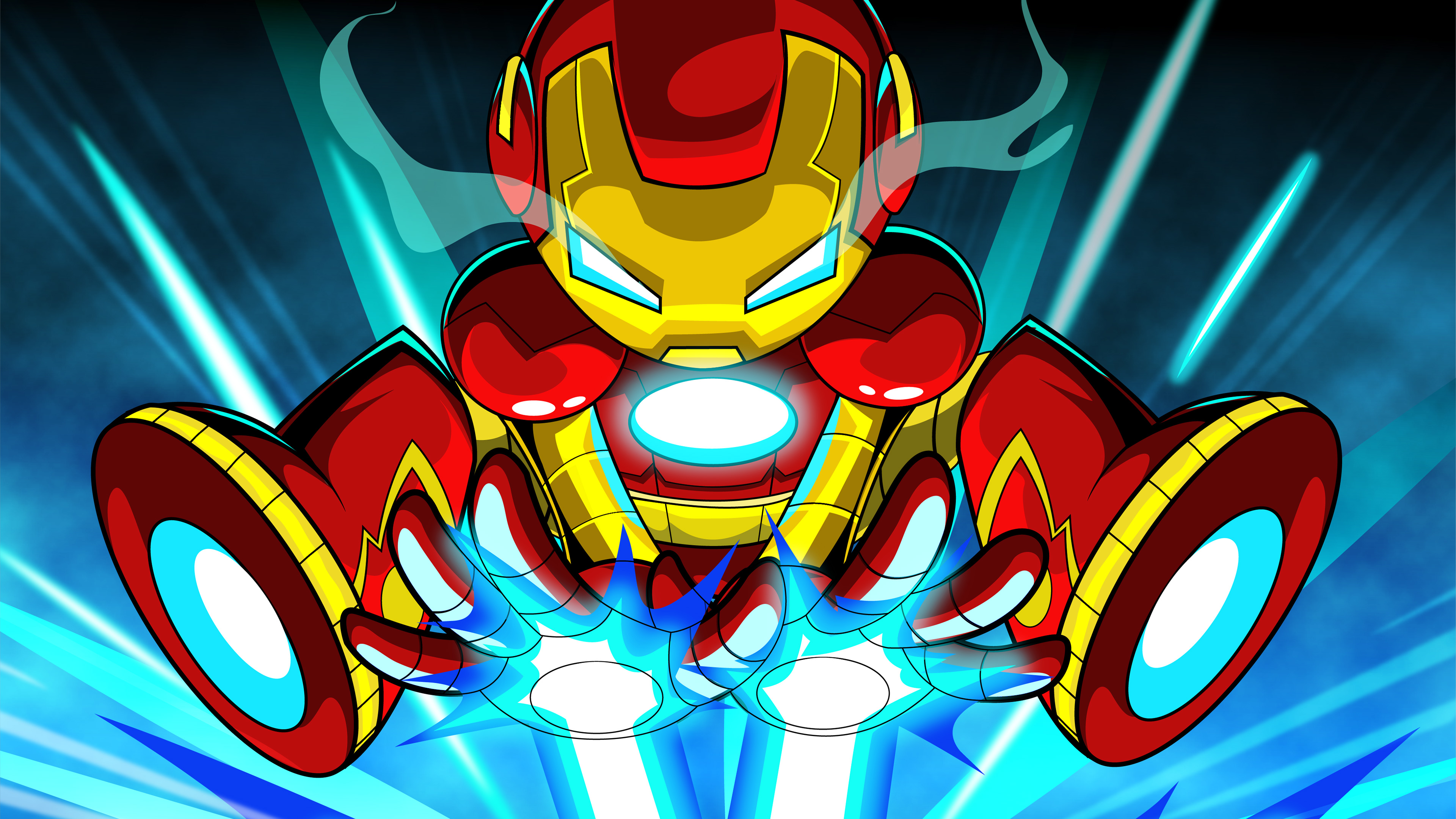 1024x768 Iron Man Cartoon Digital Art 4k 1024x768 Resolution HD 4k  Wallpapers, Images, Backgrounds, Photos and Pictures