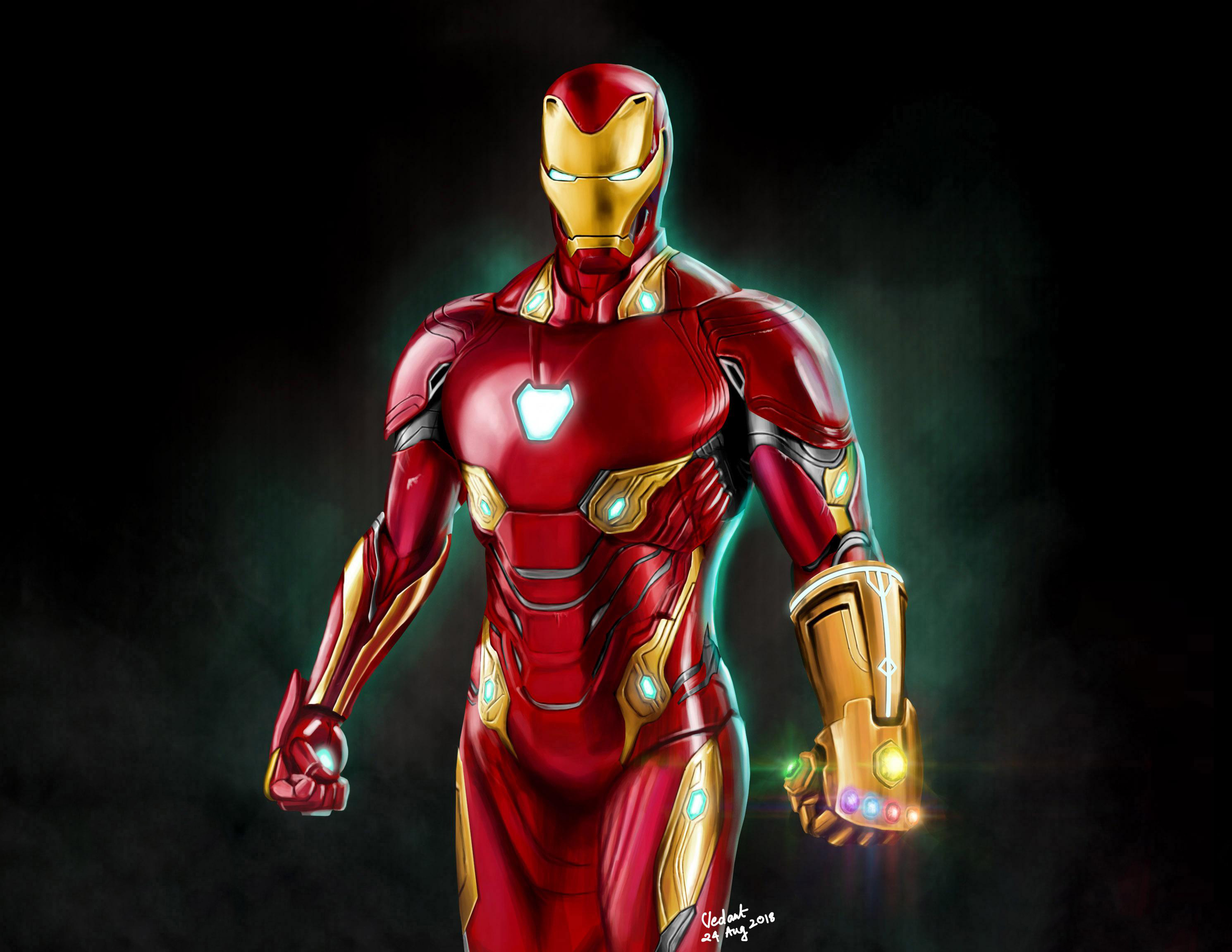 1680x1050 Iron Man Infinity Gauntlet Artwork 1680x1050 Resolution Hd 4k Wal...