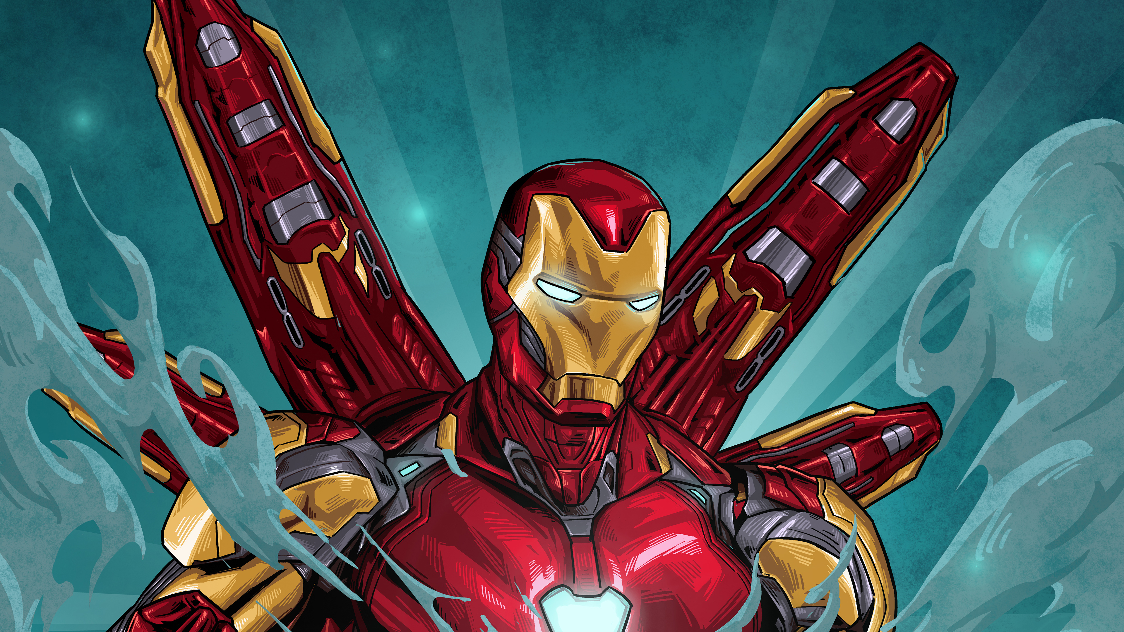Iron Man Suit Art, HD Superheroes, 4k Wallpapers, Images ...