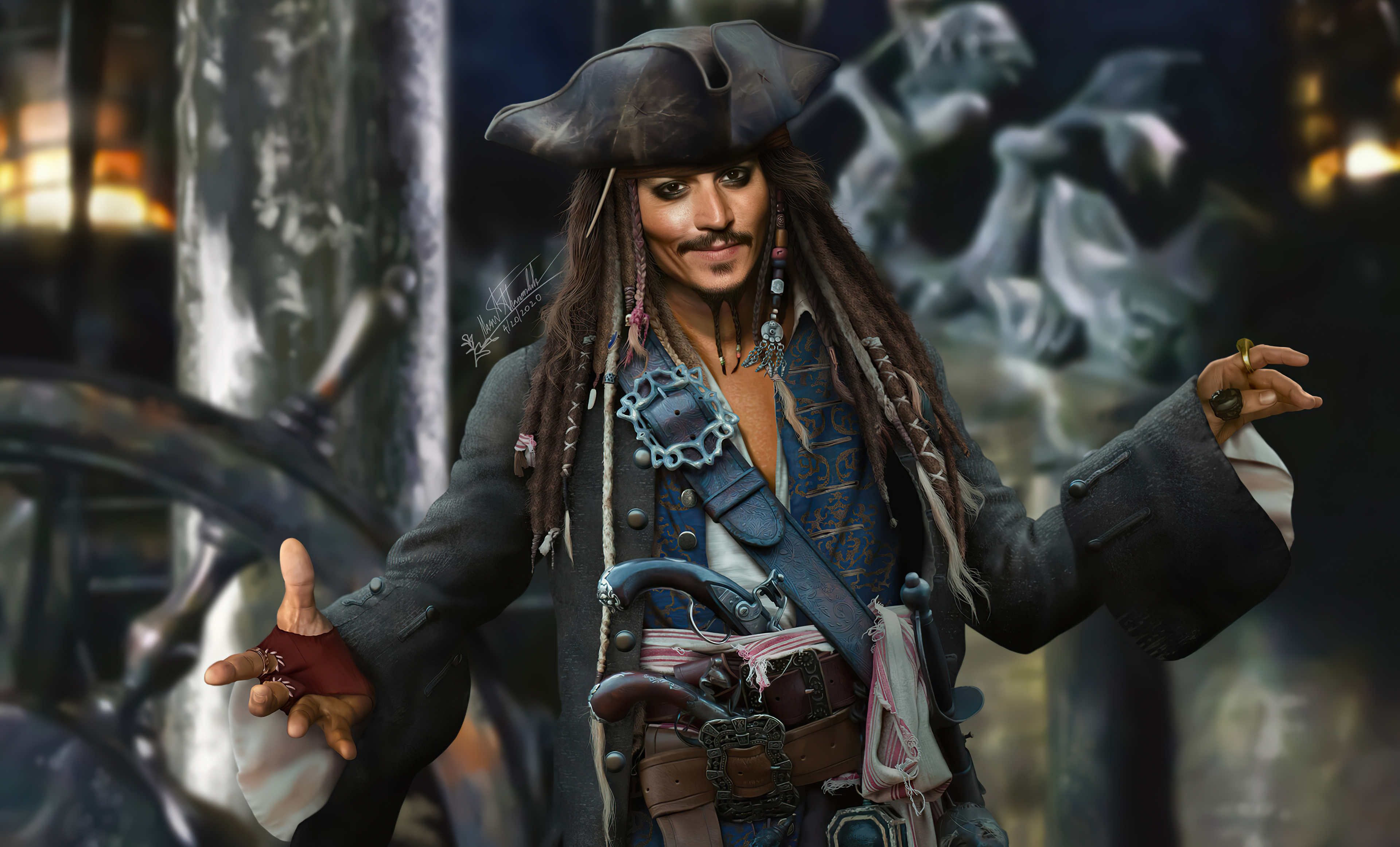 Jack Sparrow Fanart 4k, HD Movies, 4k Wallpapers, Images, Backgrounds,  Photos and Pictures