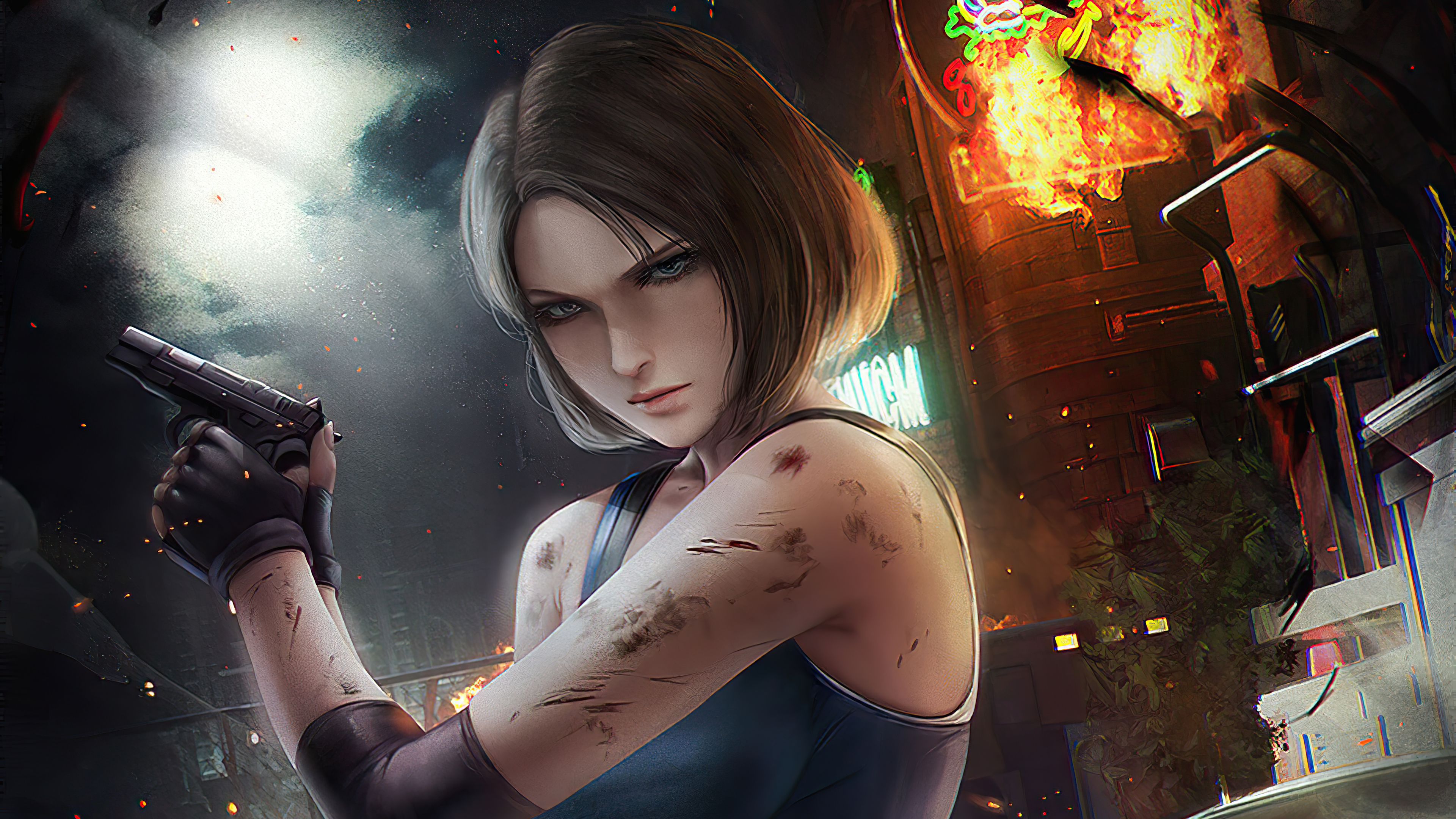 Jill Valentine Resident Evil 3 4k Artwork Wallpaper,HD Games Wallpapers,4k  Wallpapers,Images,Backgrounds,Photos and Pictures