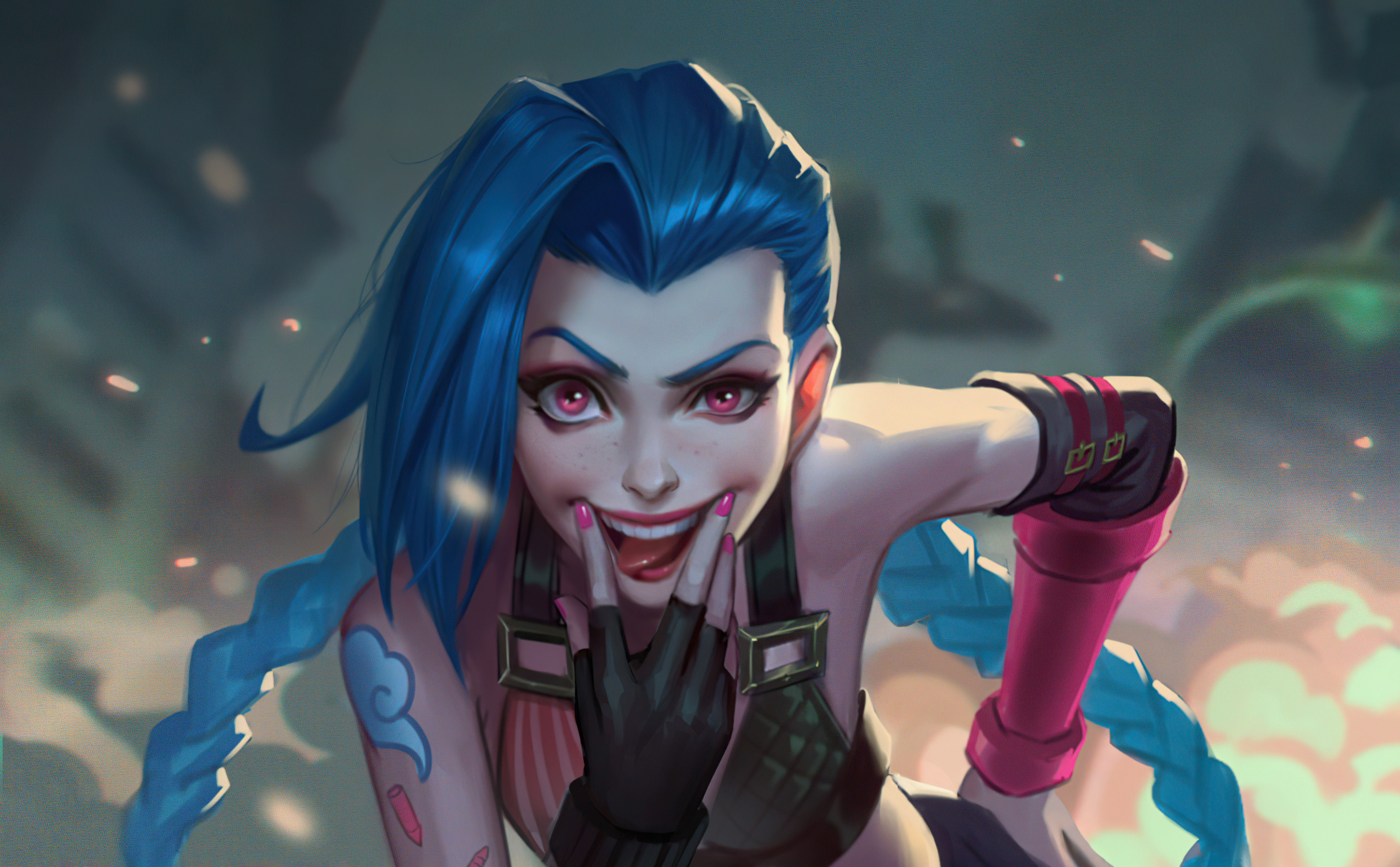 2560x1440 Jinx Crazy 1440P Resolution HD 4k Wallpapers Images. 