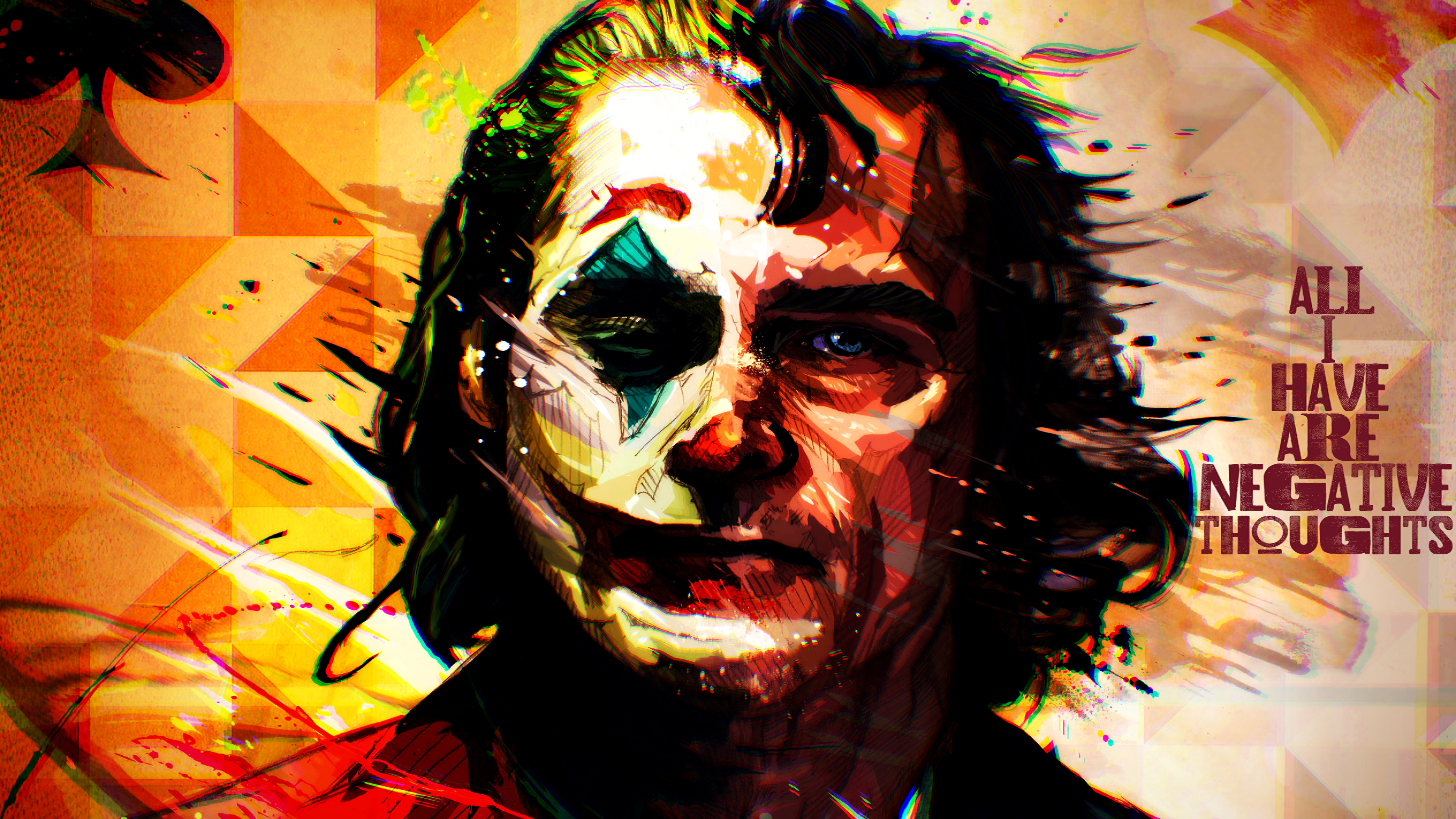 Joker All I Have Negative Thoughts 4k, HD Movies, 4k Wallpapers, Images,  Backgrounds, Photos and Pictures